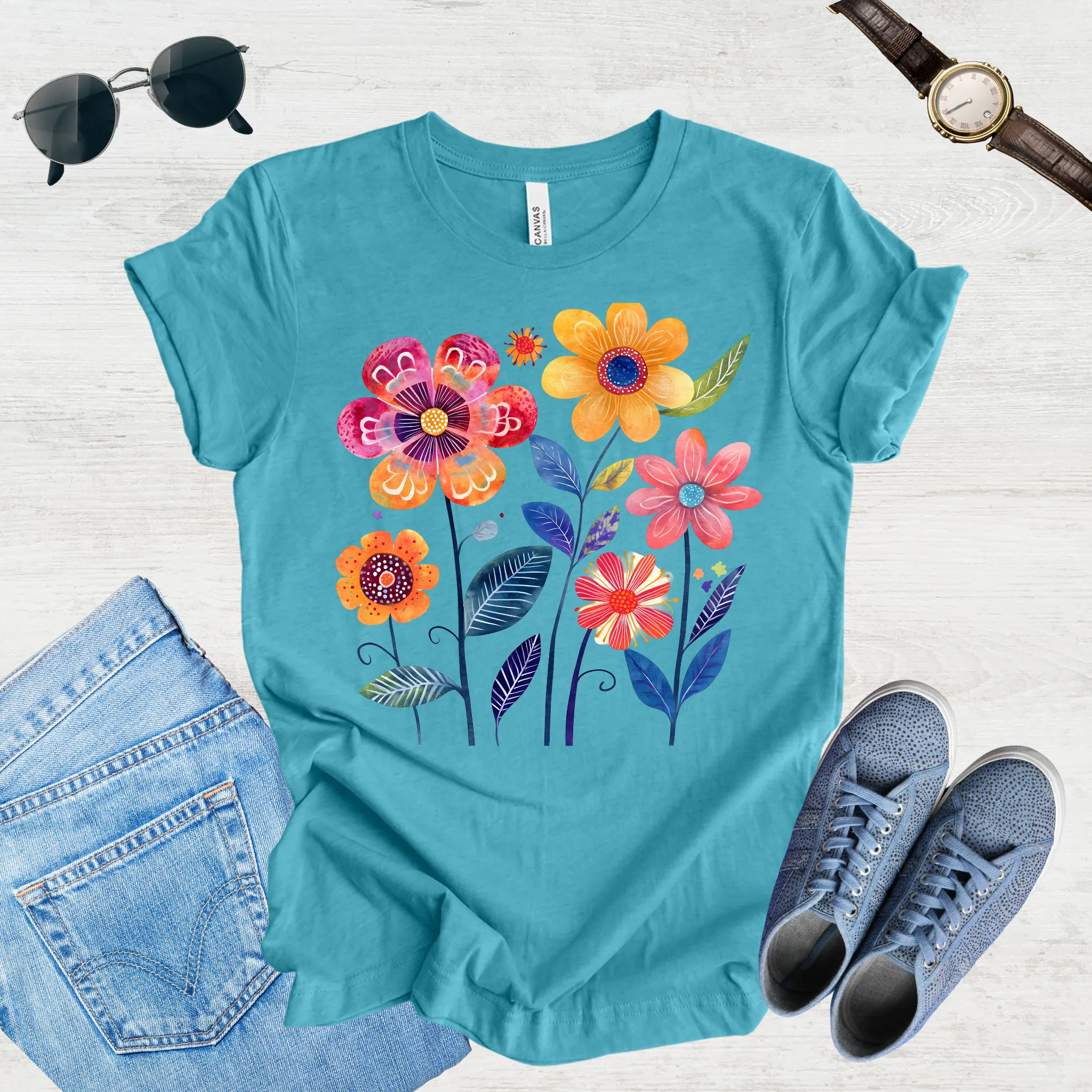 Sunlit Blooms Tee