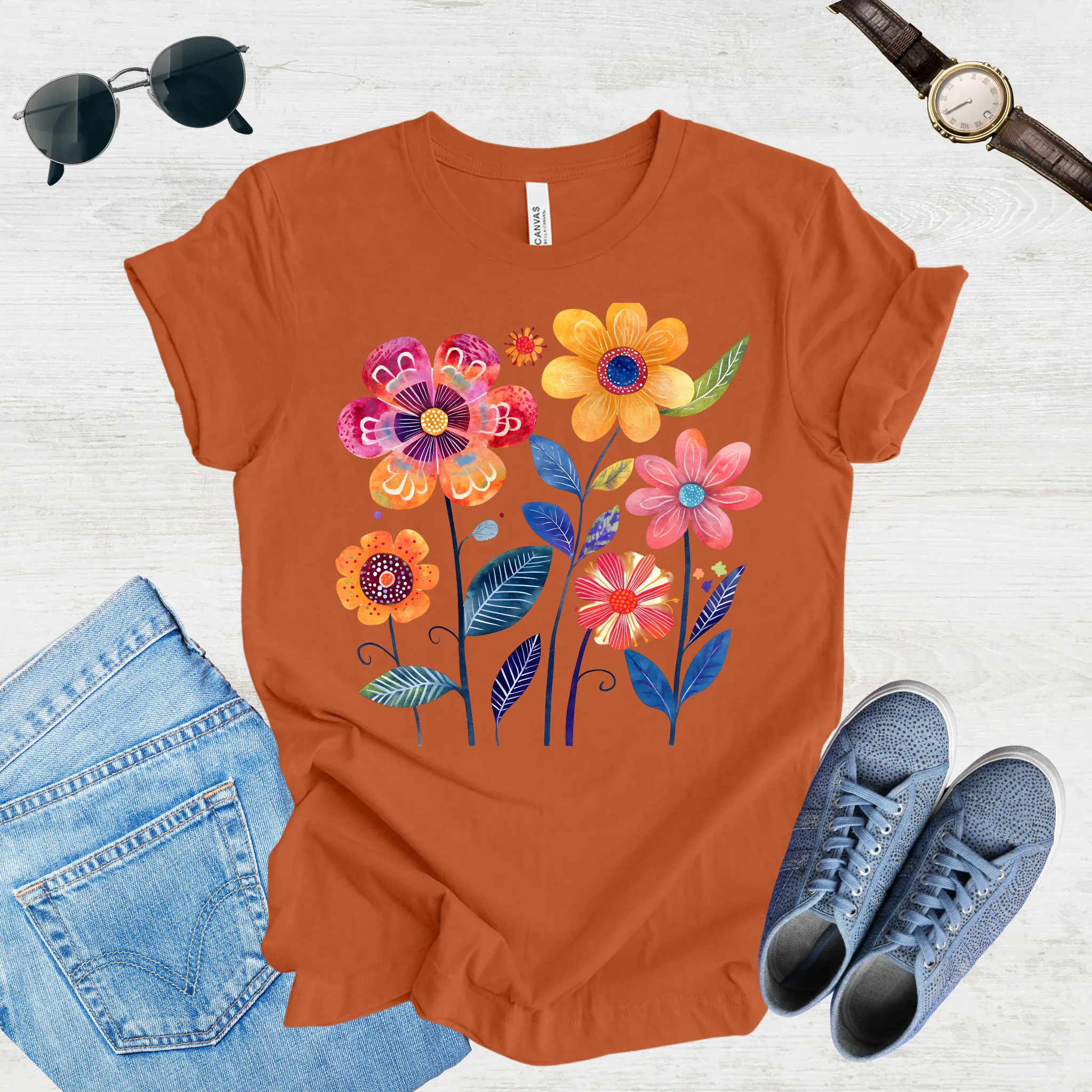 Sunlit Blooms Tee