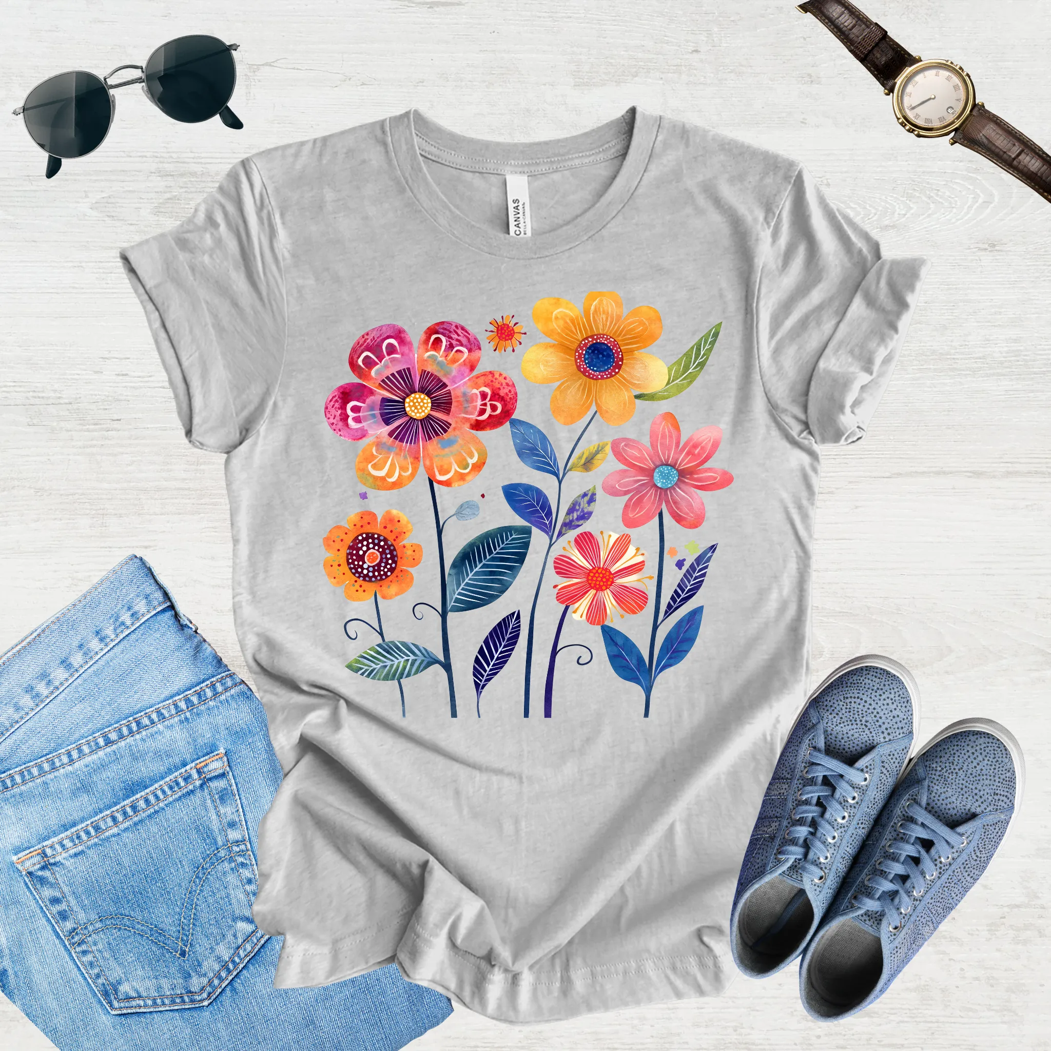 Sunlit Blooms Tee