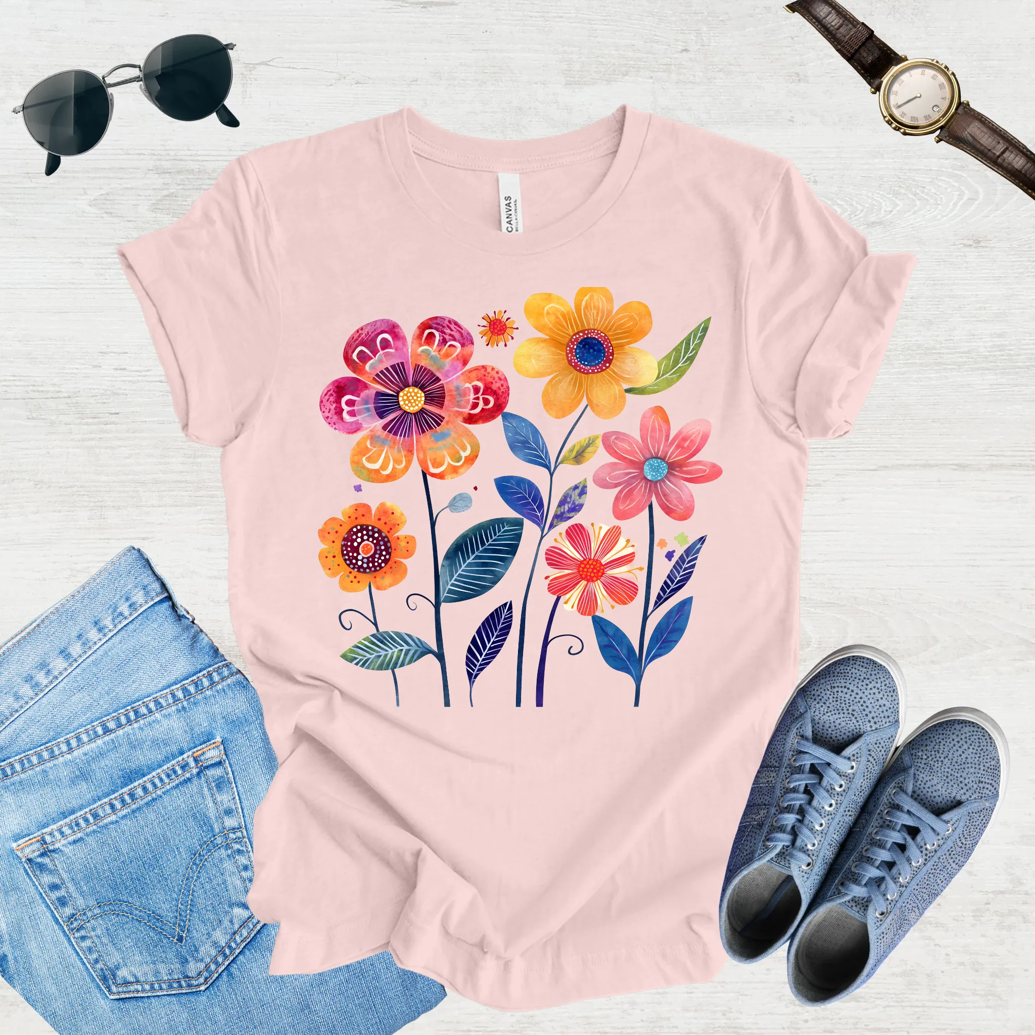 Sunlit Blooms Tee