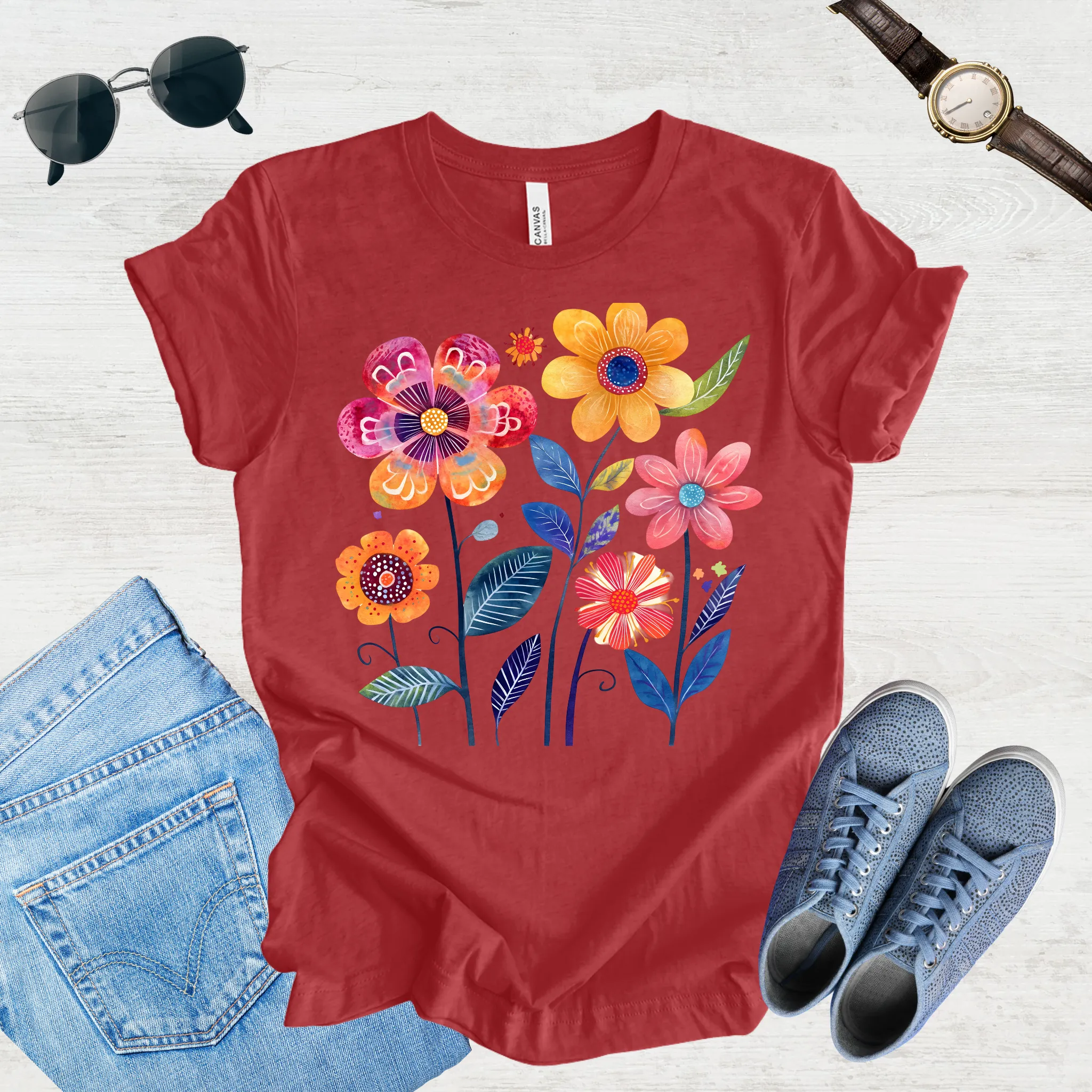 Sunlit Blooms Tee