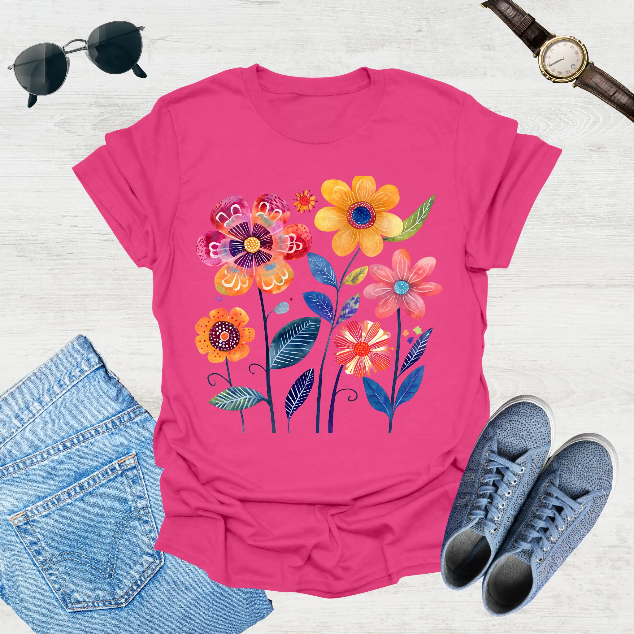 Sunlit Blooms Tee