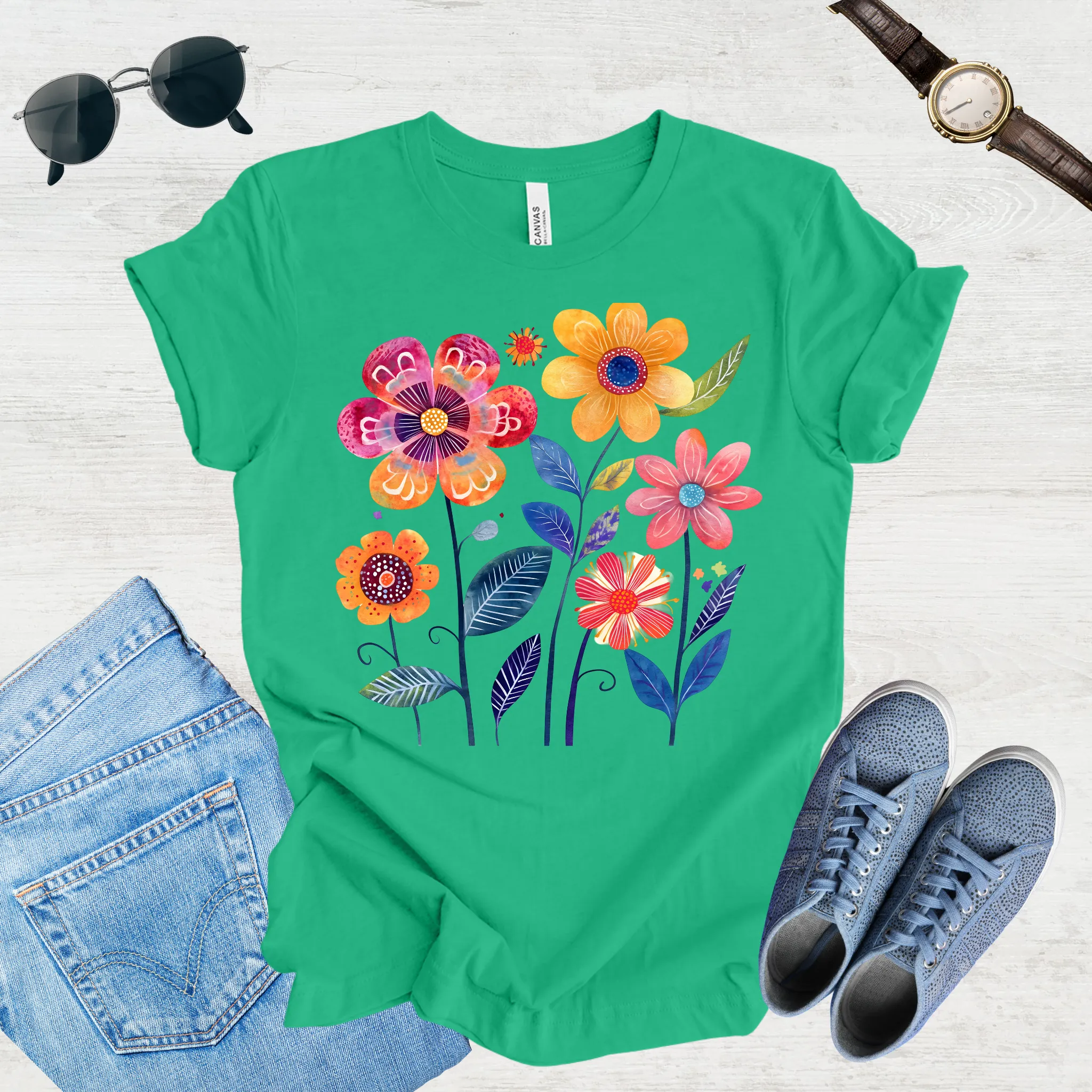 Sunlit Blooms Tee