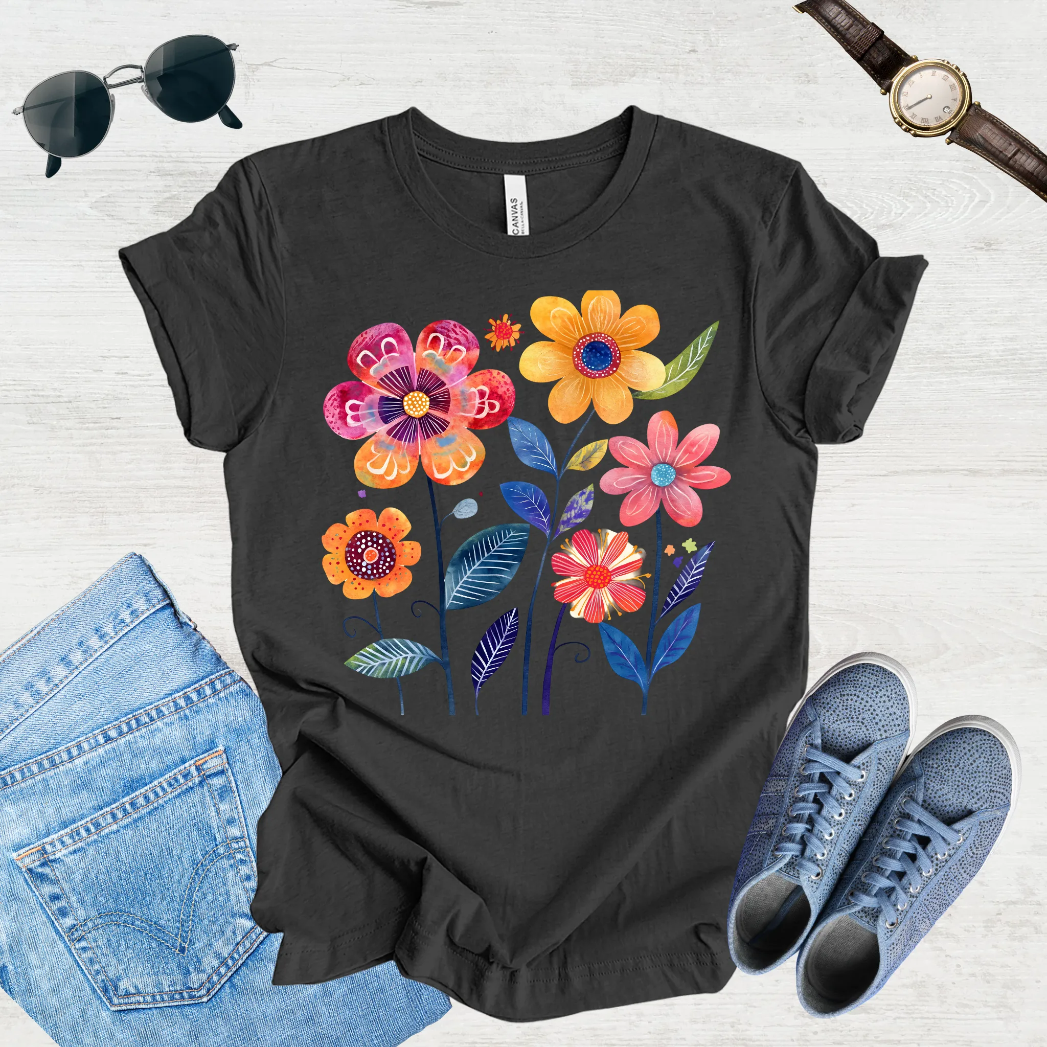 Sunlit Blooms Tee