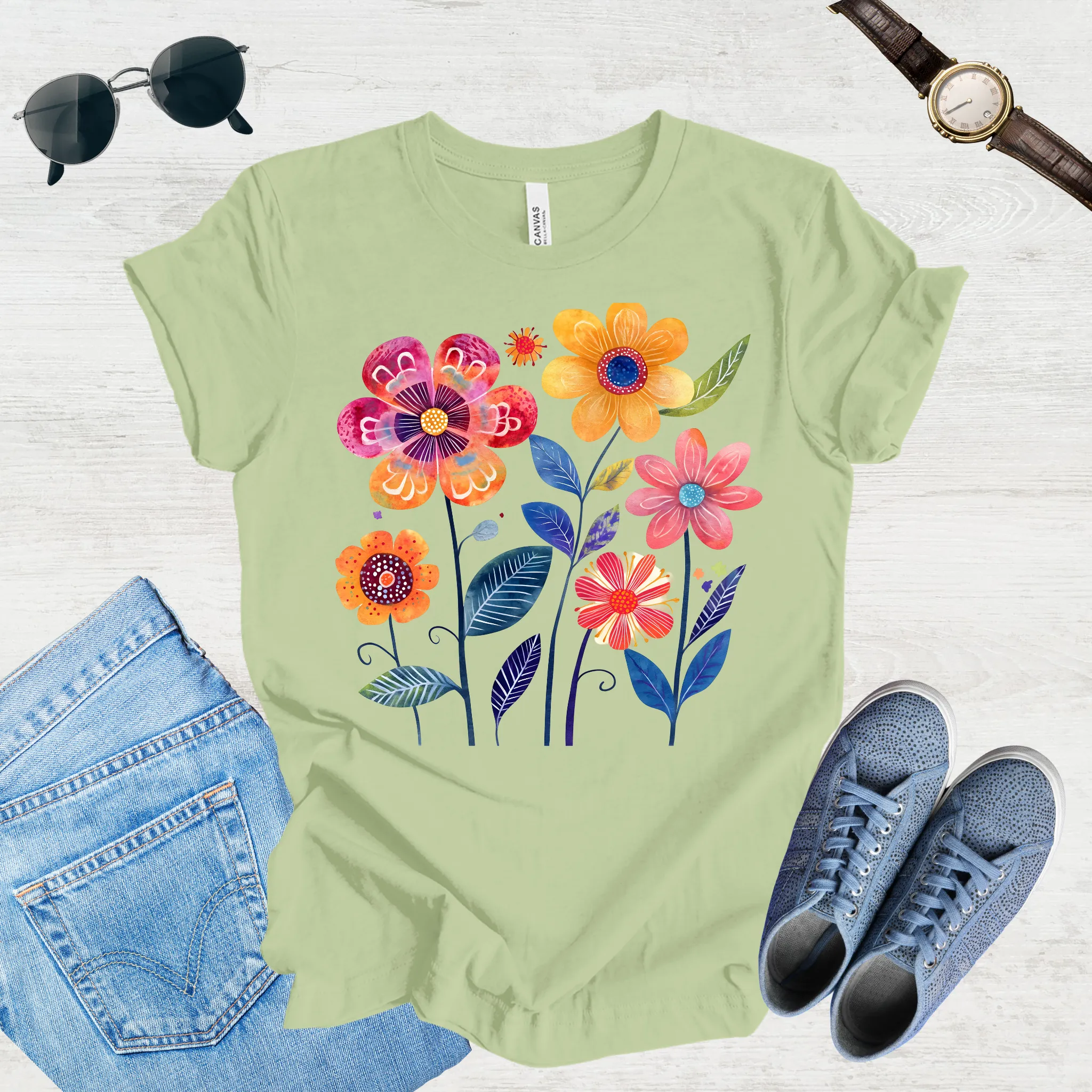 Sunlit Blooms Tee