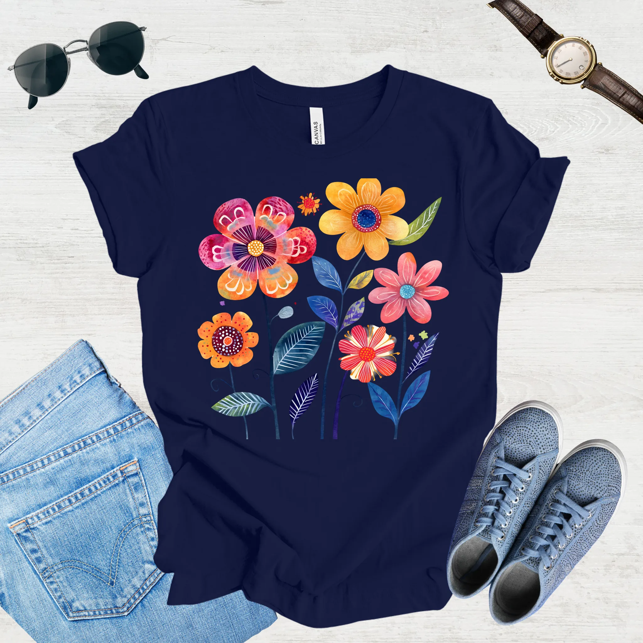 Sunlit Blooms Tee
