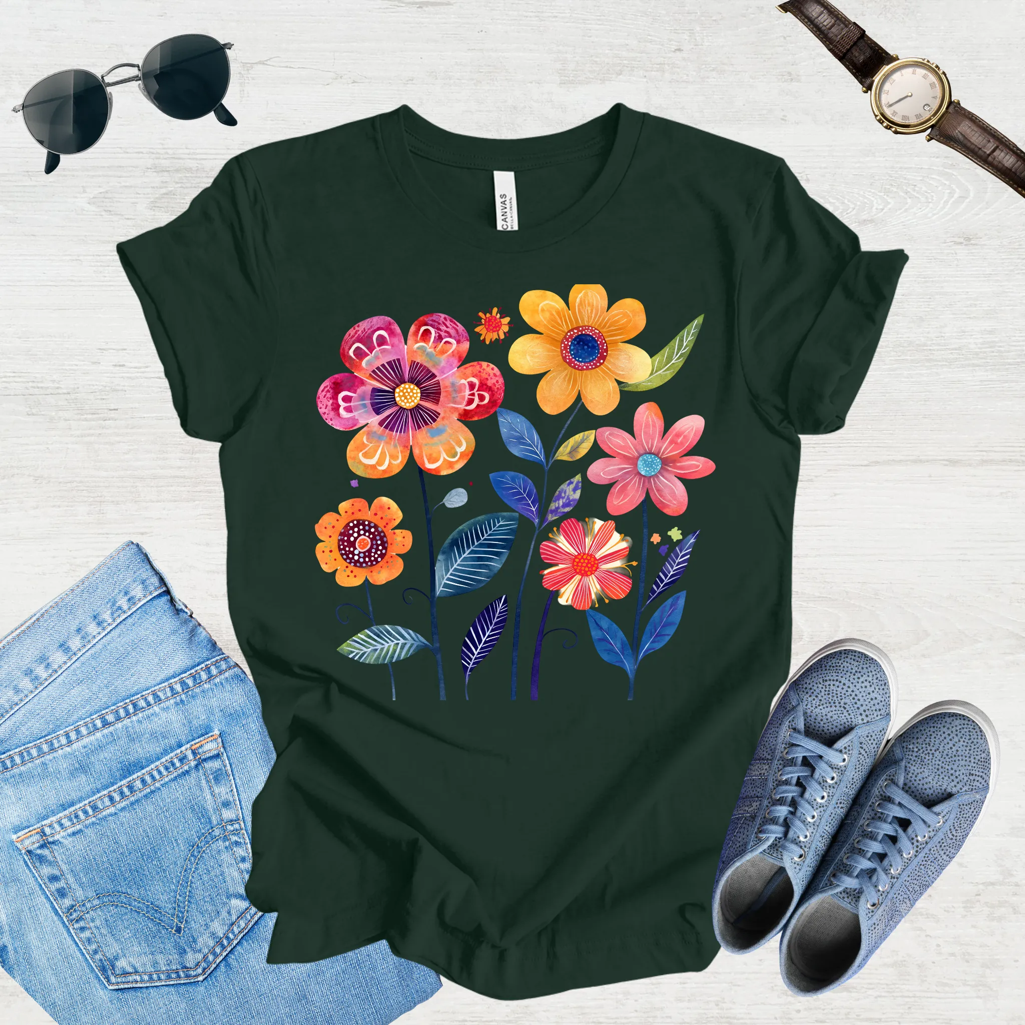Sunlit Blooms Tee