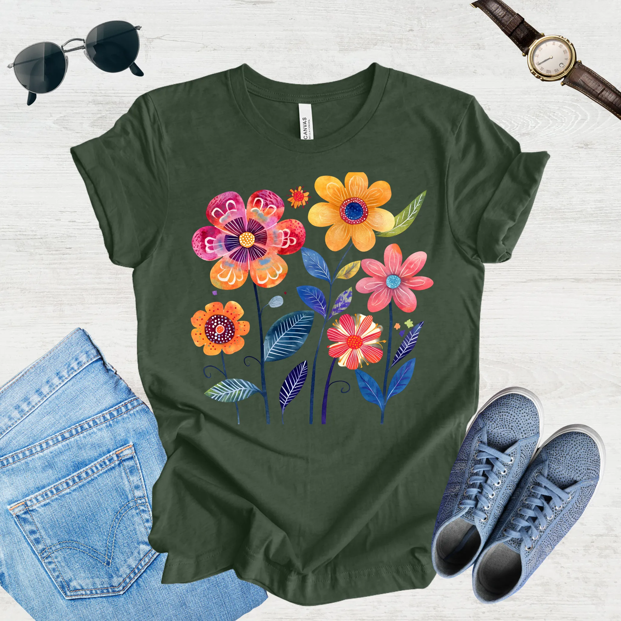 Sunlit Blooms Tee