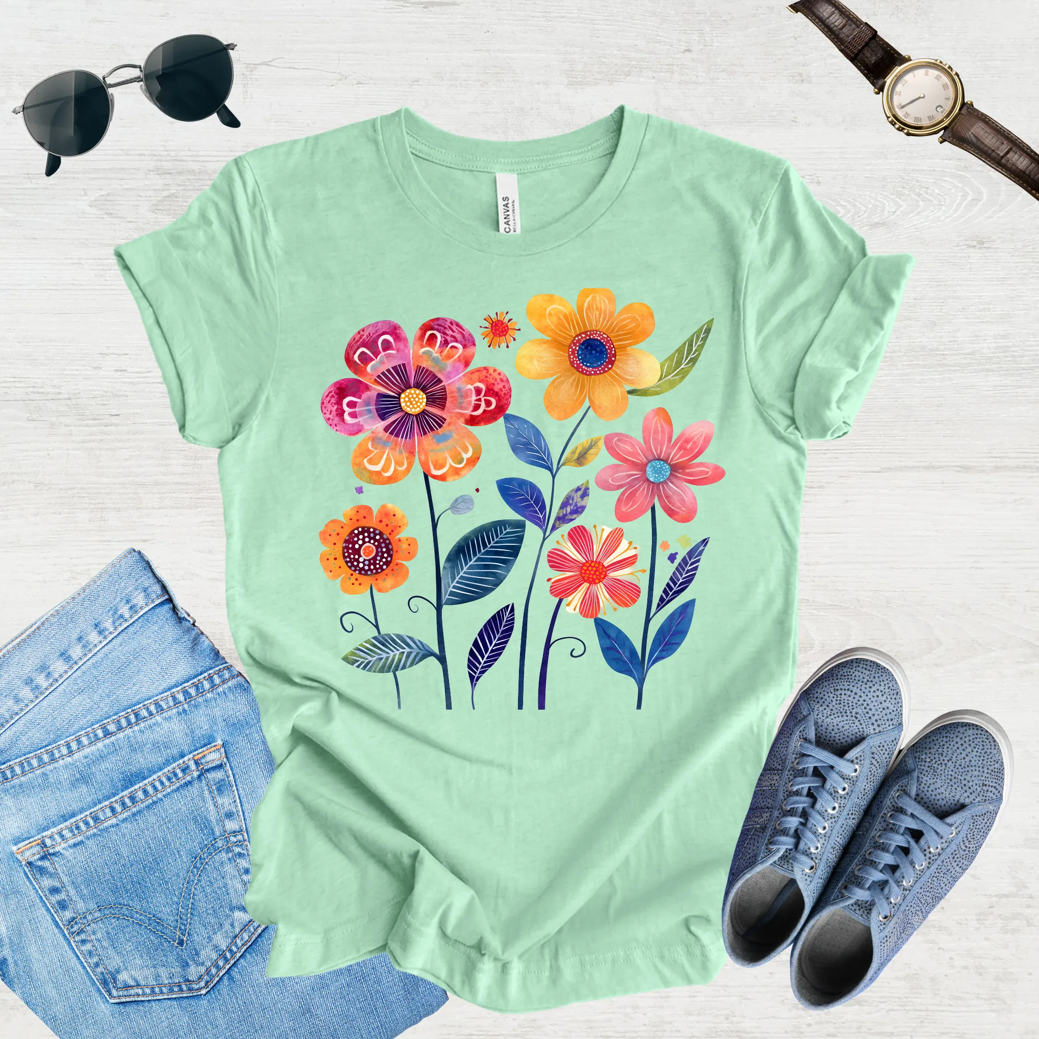 Sunlit Blooms Tee