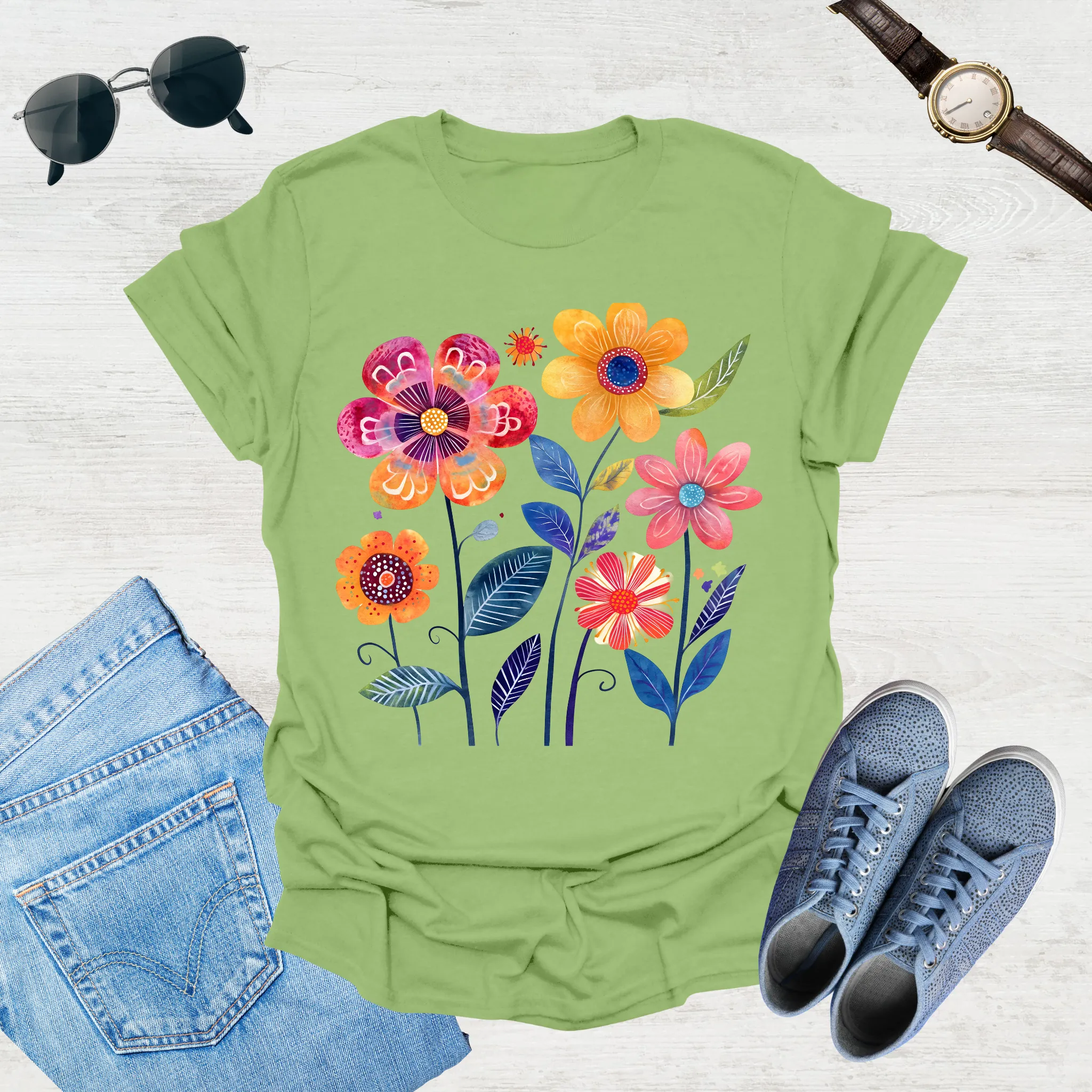 Sunlit Blooms Tee