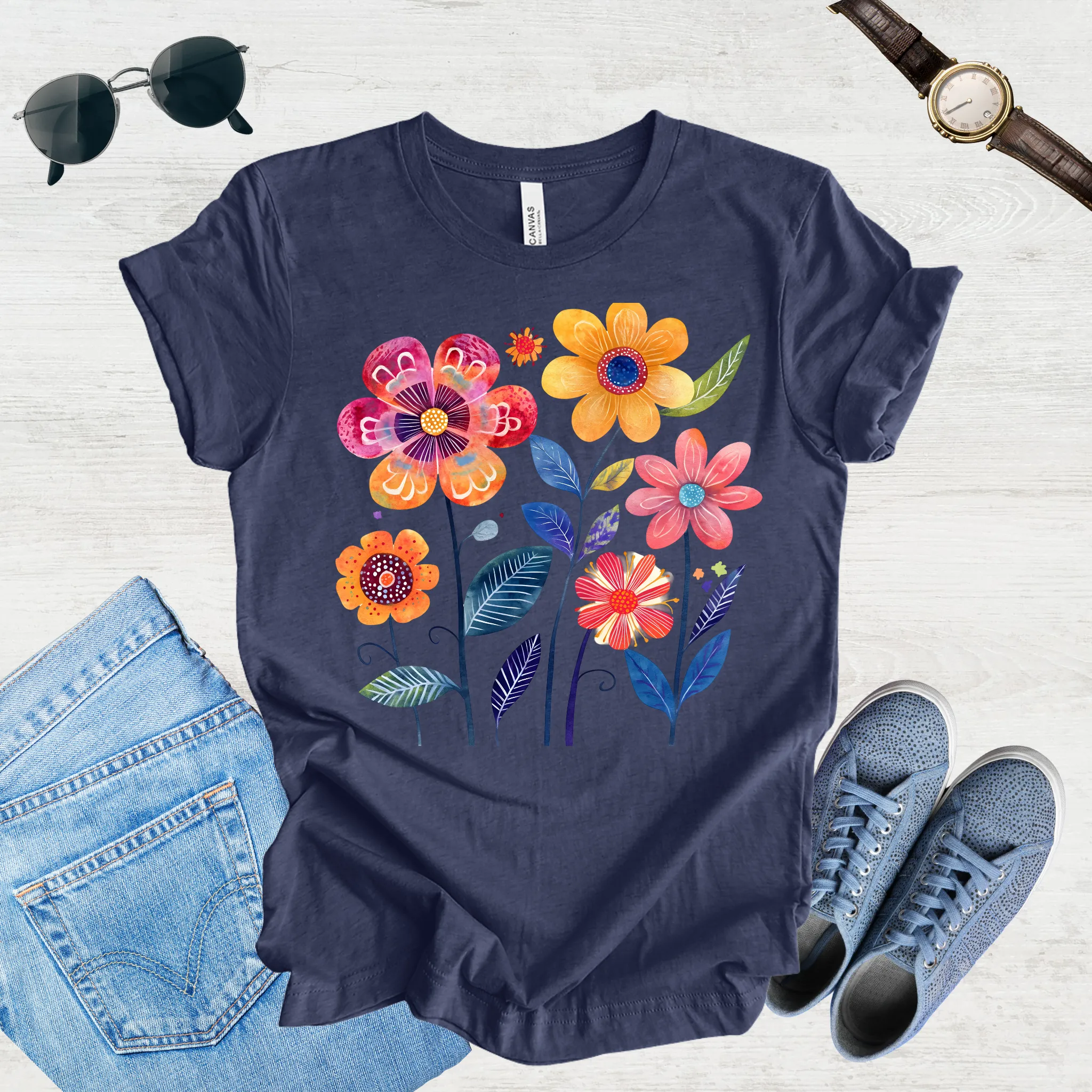 Sunlit Blooms Tee