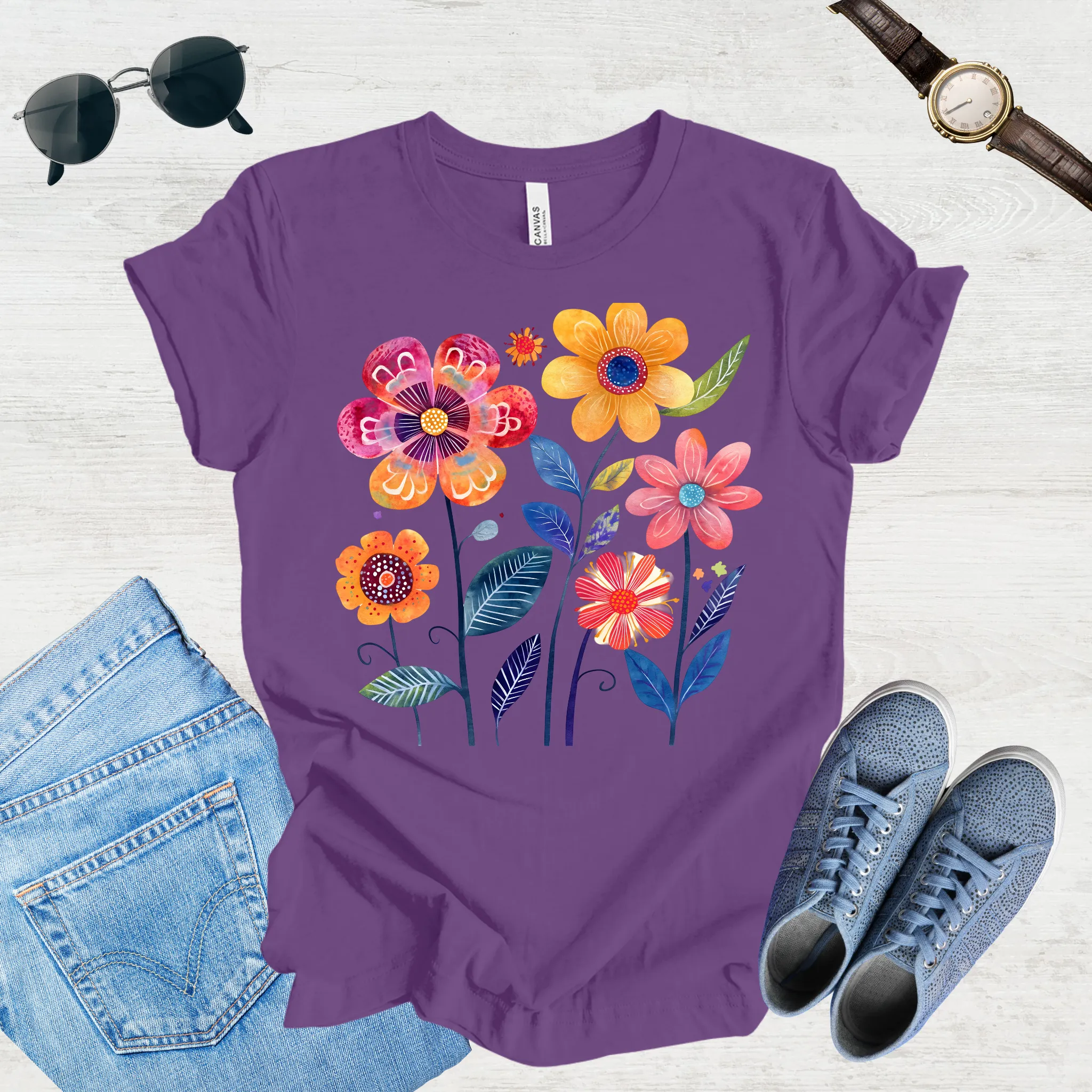 Sunlit Blooms Tee