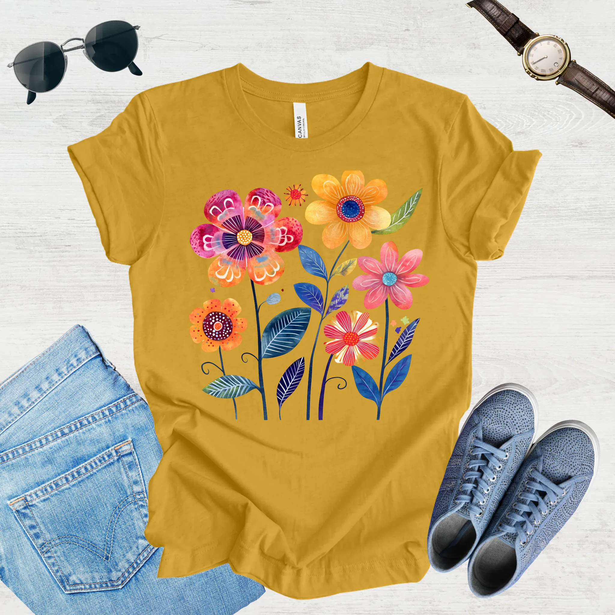 Sunlit Blooms Tee