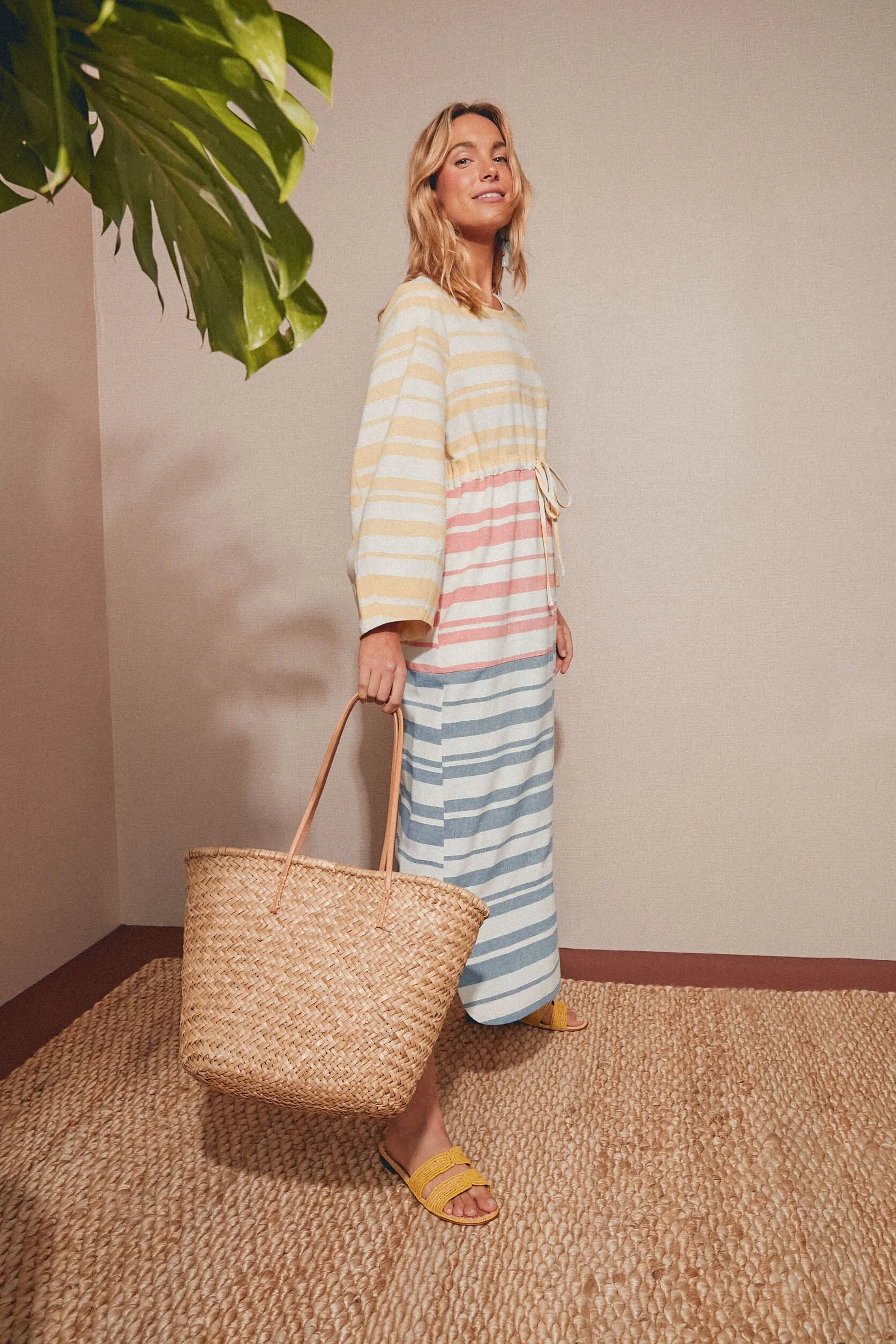 Sunset Stripe Cleo Dress
