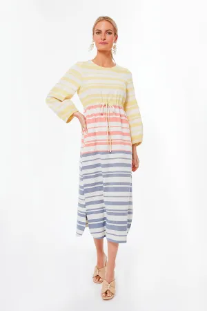 Sunset Stripe Cleo Dress