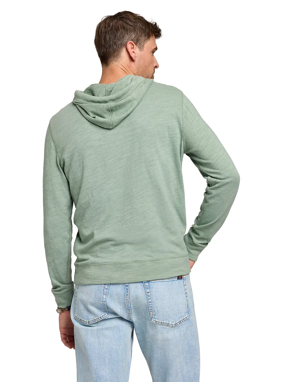 Sunwashed Slub Hoodie - Faded Sage