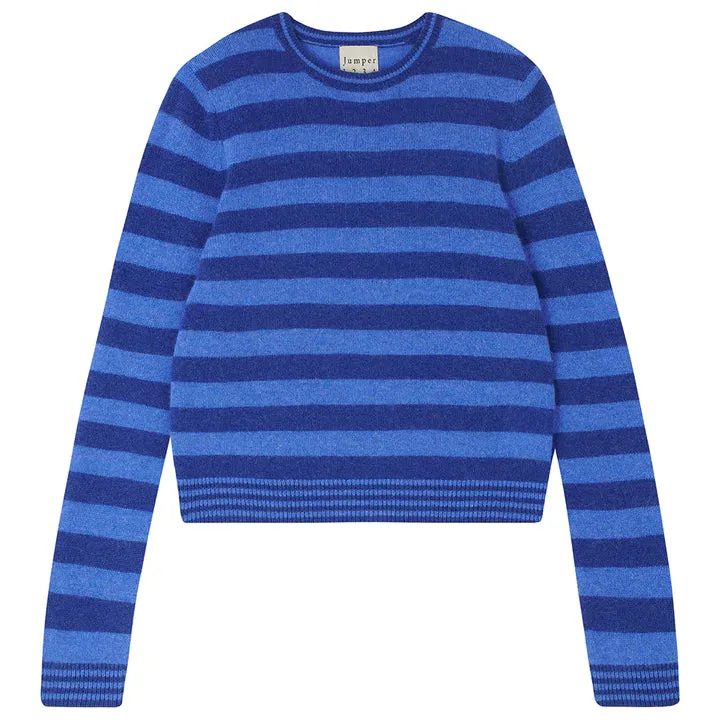 Super Stripe cashmere - Periwinkle