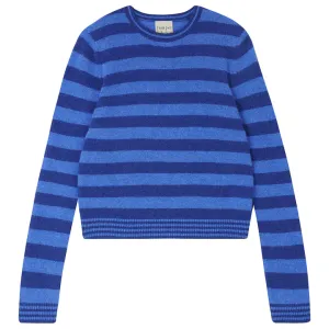 Super Stripe cashmere - Periwinkle