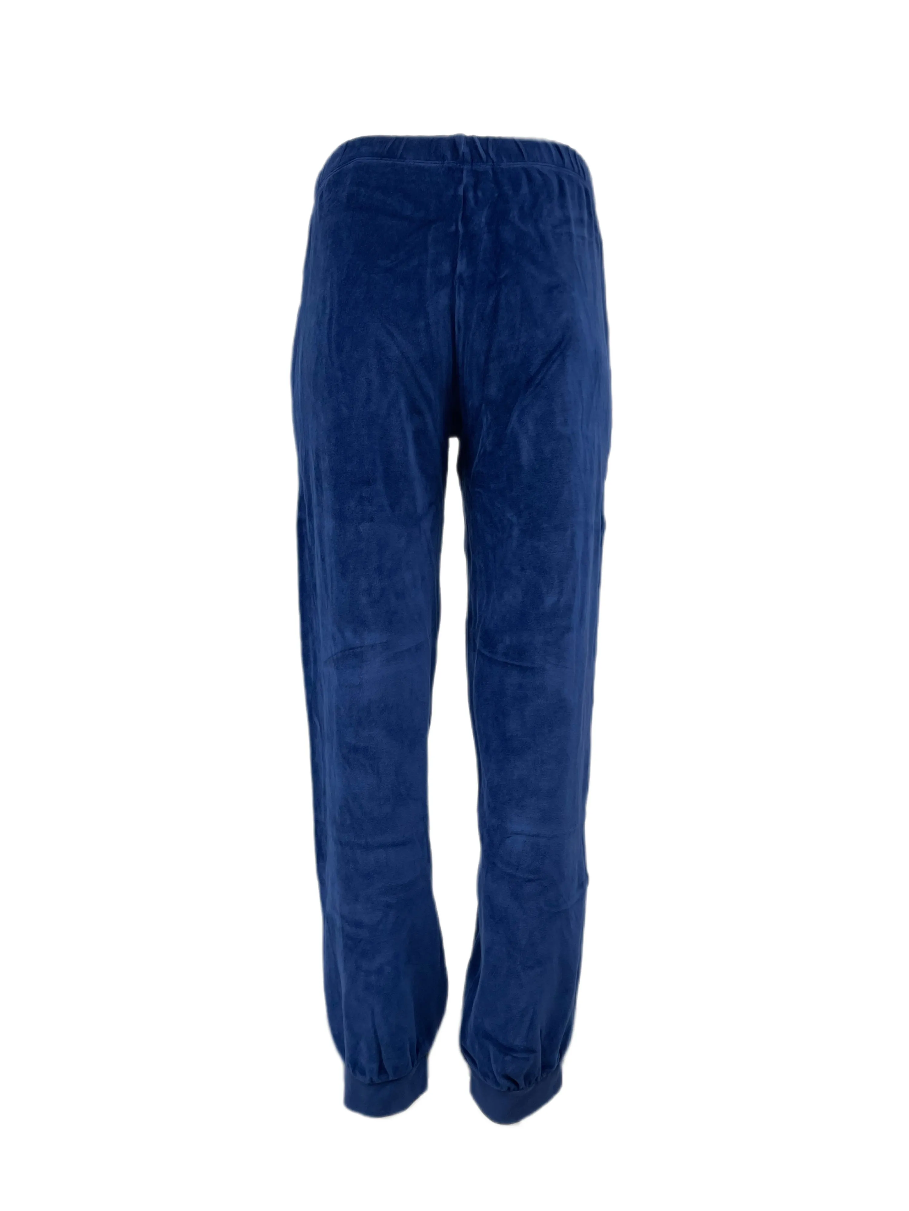 SUZIE KONDI Women's Navy Velour Slim Track Pants #SK1908 NWT
