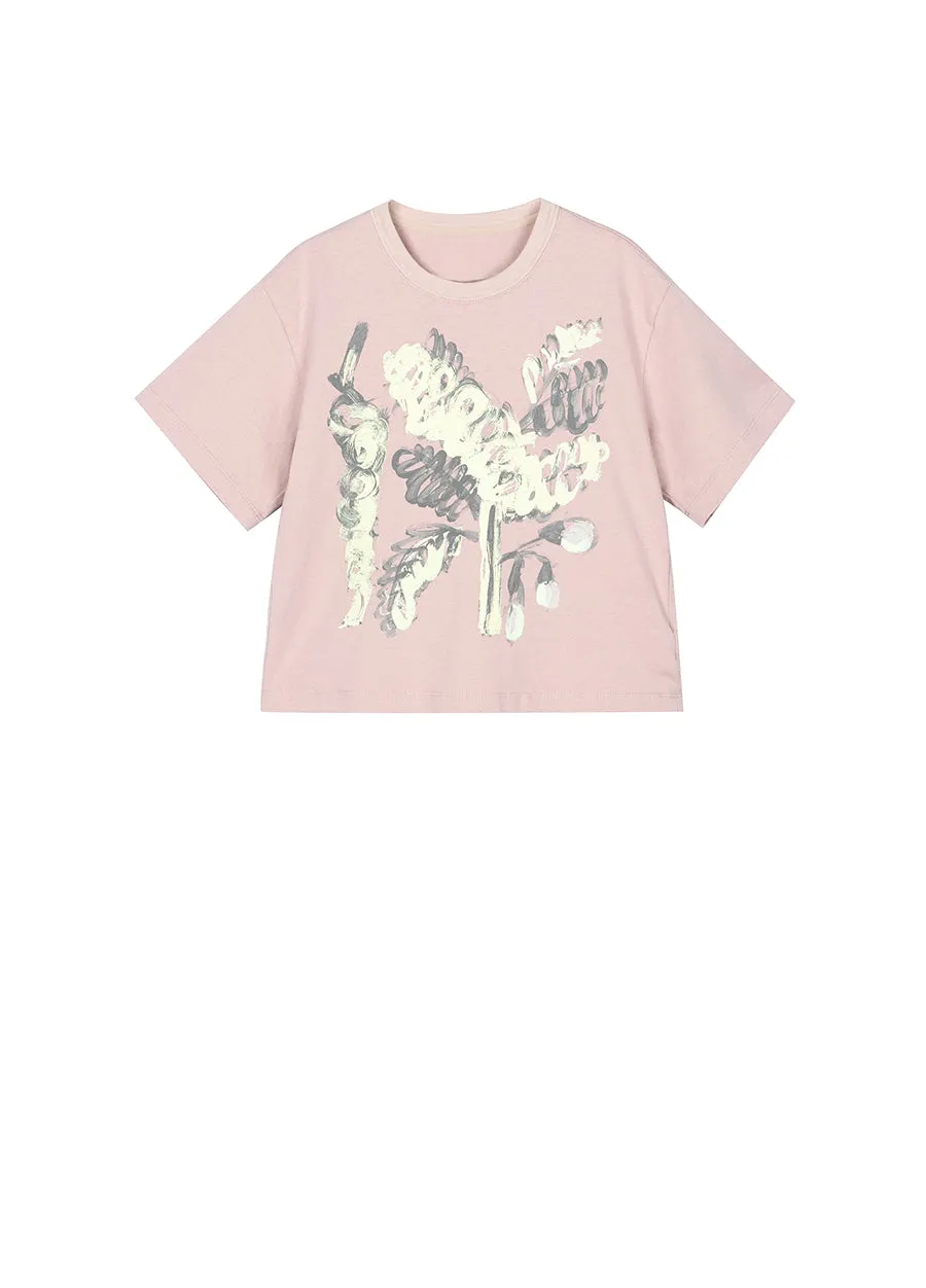T-shirt / jnby by JNBY Relaxed Printed Cotton T-shirt
