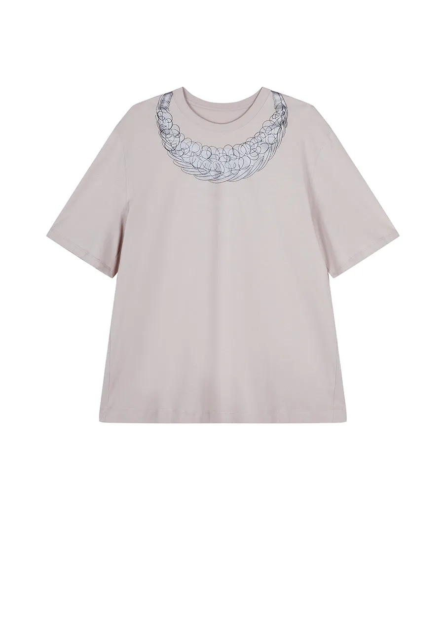 T-shirt / JNBY Miao-inspired Prints Relaxed-fit T-shirt