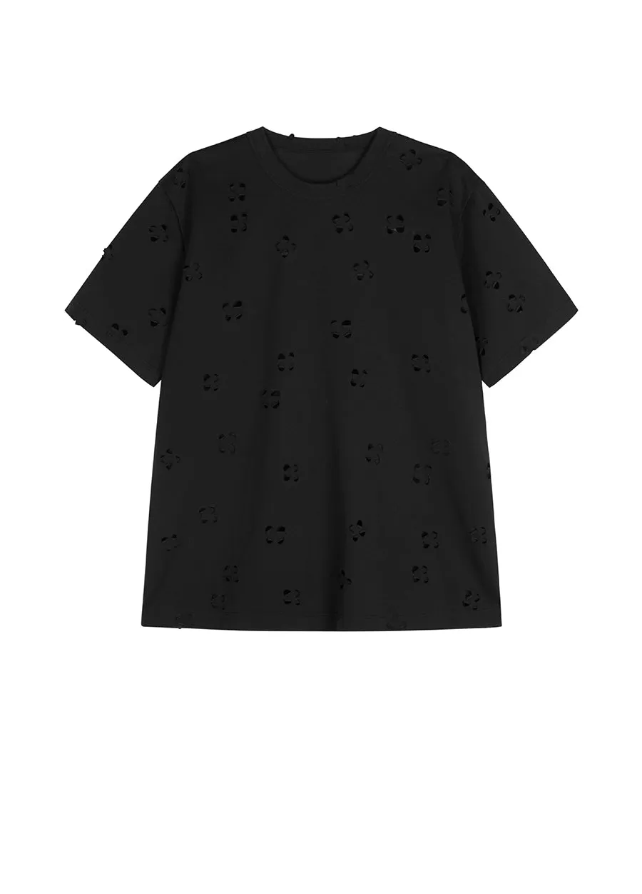 T-shirt / JNBY Relaxed Cut-out T-shirt