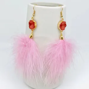 Temperament Feather Tassels Earrings