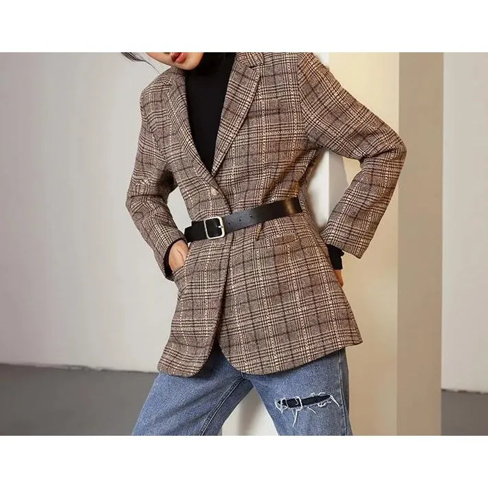 The Henrietta Belted Long Tail Blazer