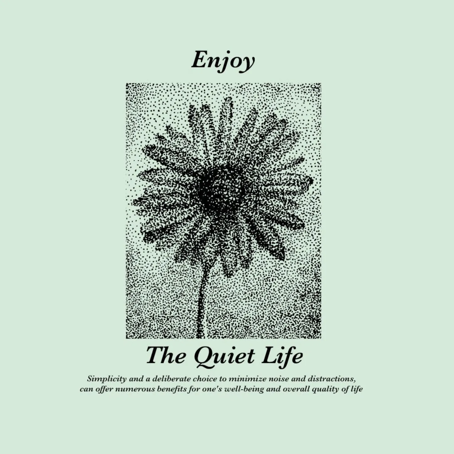 The Quiet Life Enjoy Pigment Dyed T-Shirt - Bay