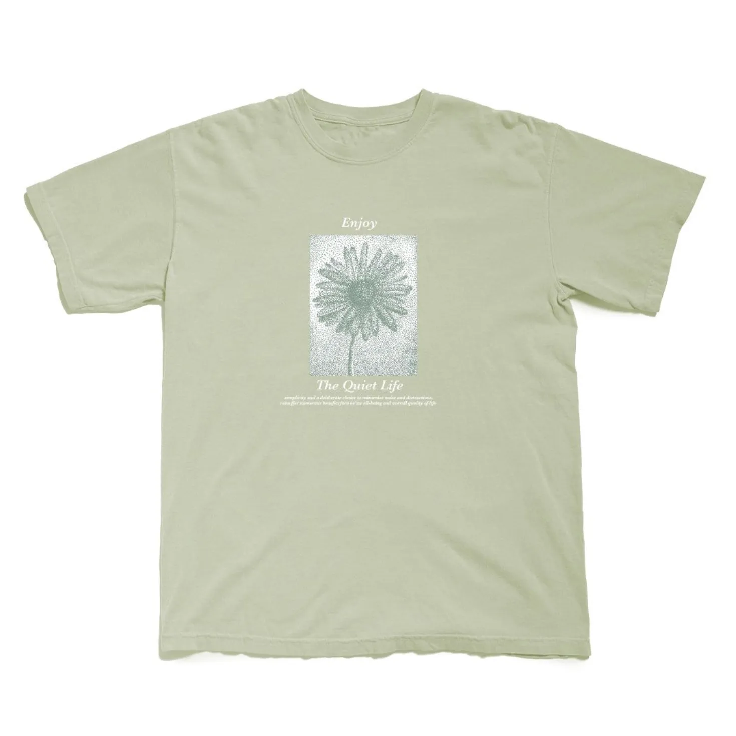 The Quiet Life Enjoy Pigment Dyed T-Shirt - Bay