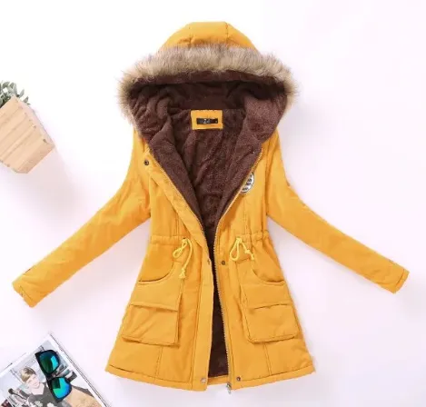 Thicken Warm Winter Fur Collar Jackets for Women Women's Long Down Parka Plus Size 3XL Parka Hoodies Parkas for Women