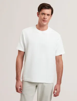 Tomaos Short Sleeve Relaxed Fit T-Shirt White