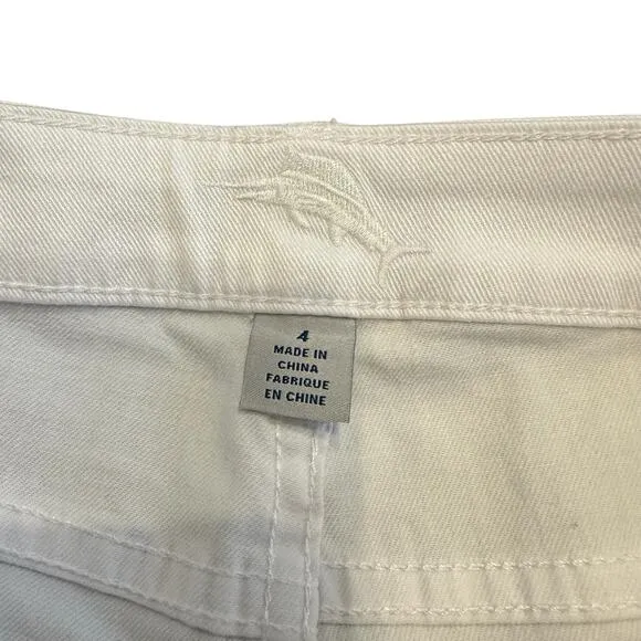 Tommy Bahama Womens New White Ana Twill Ankle Jeans 4