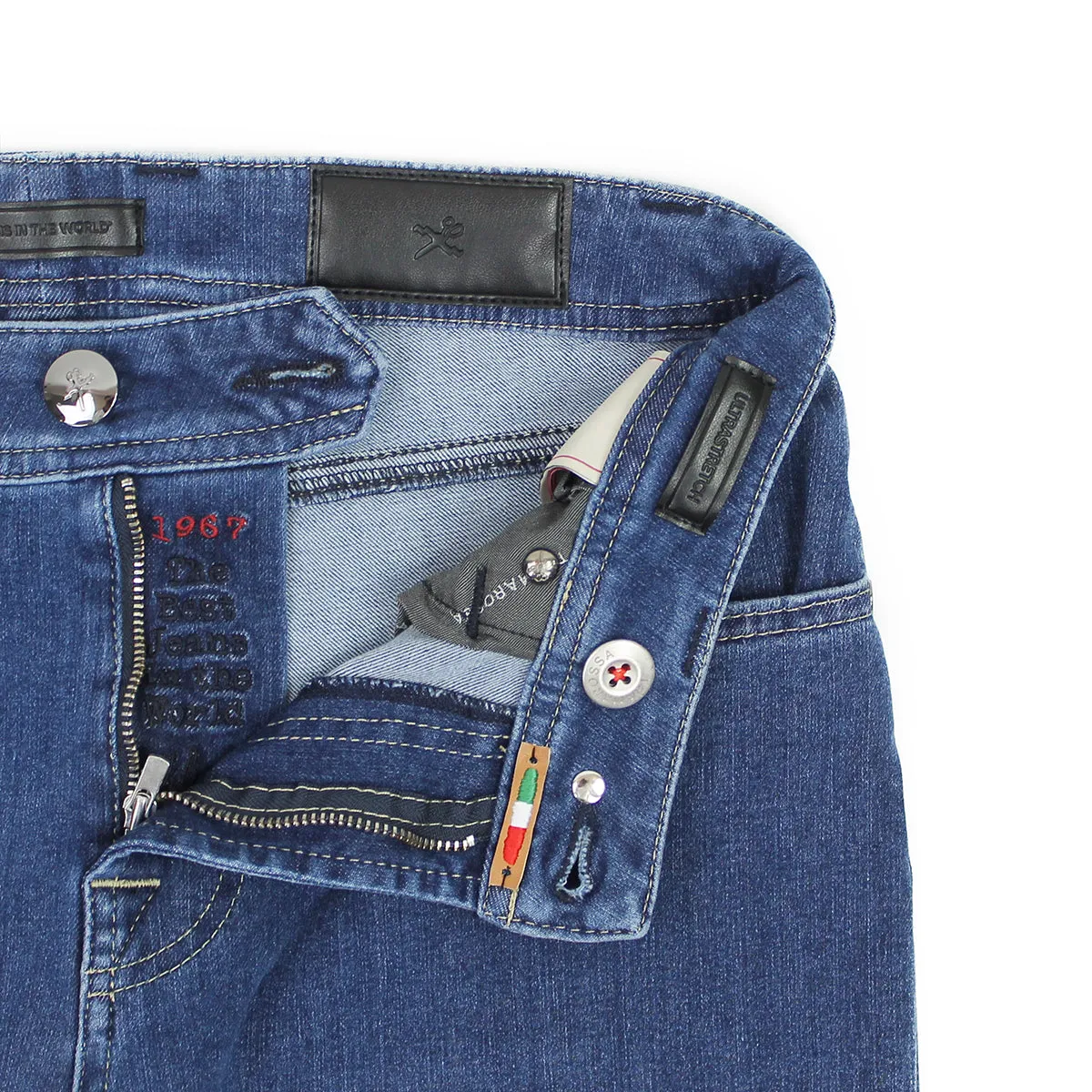 Tramarossa - Leanardo Slim 21E13 Jeans in Mid Blue Wash