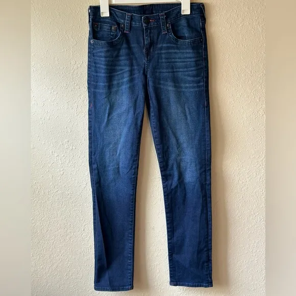 True Religion Geno Big T Flap Slim Jeans Size 20