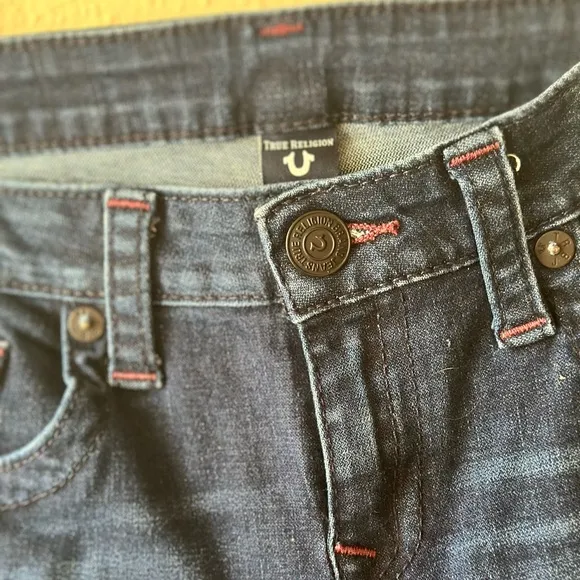 True Religion Geno Big T Flap Slim Jeans Size 20