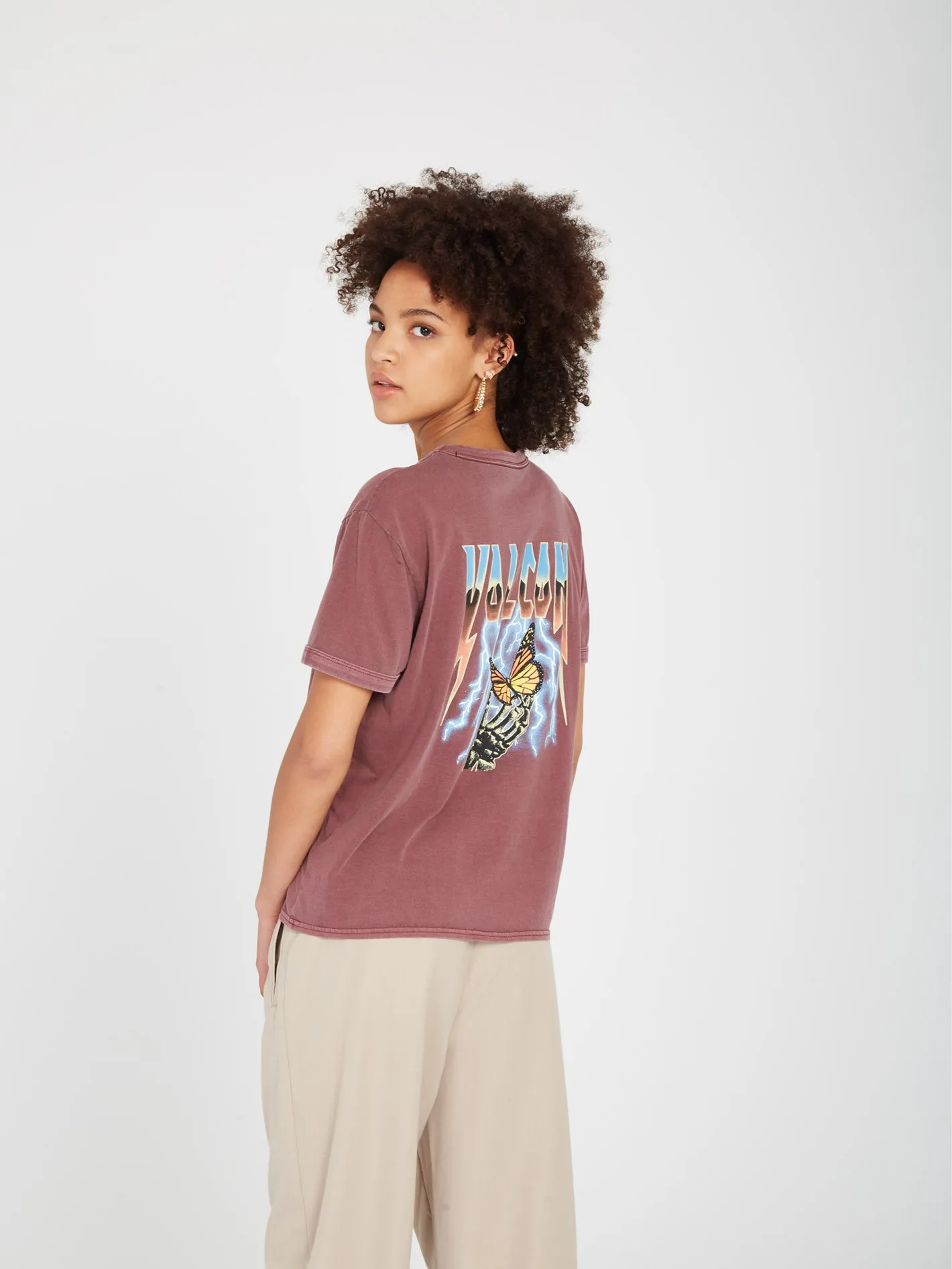 Truly Ringer T-shirt - BURGUNDY