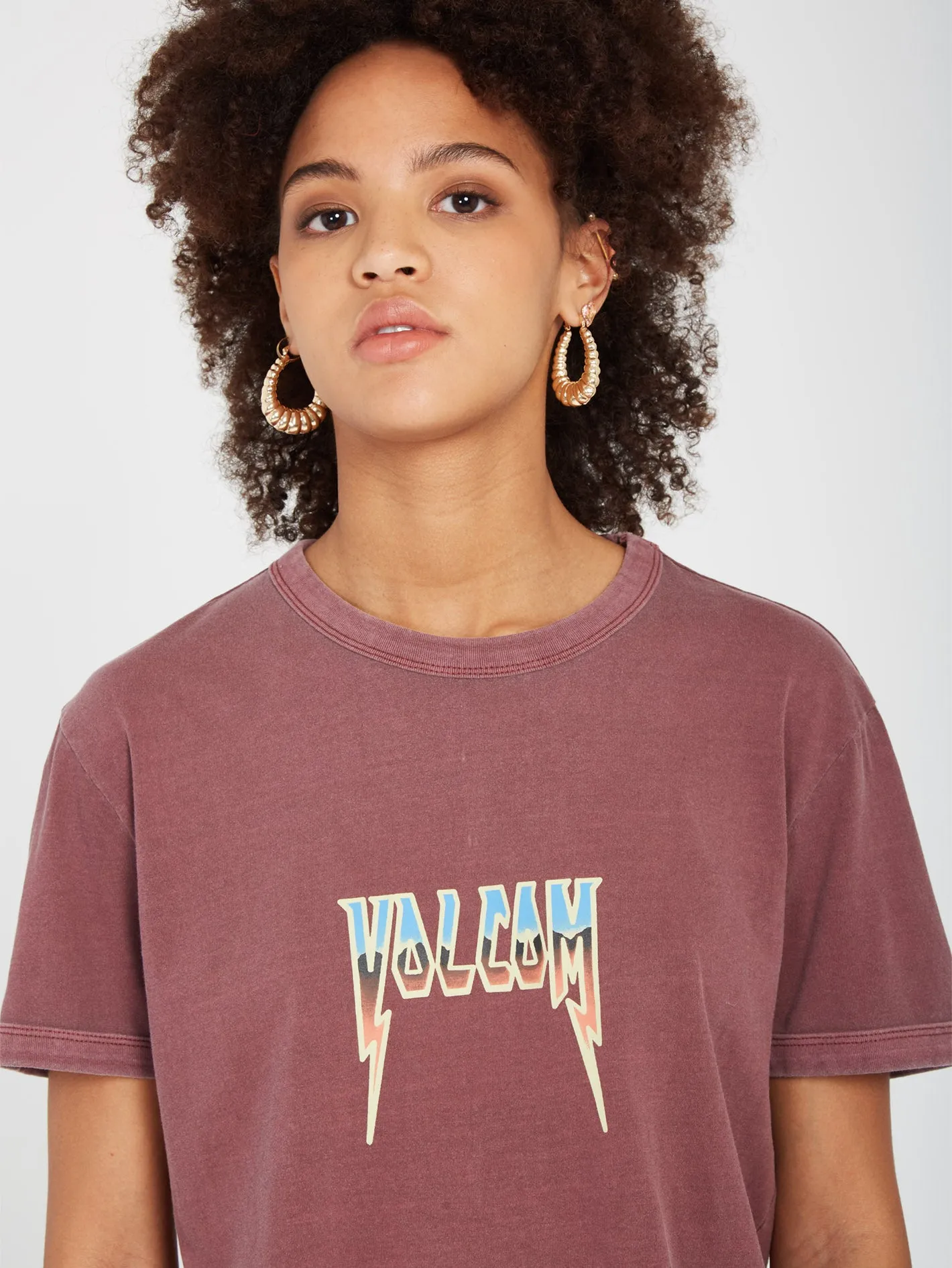 Truly Ringer T-shirt - BURGUNDY