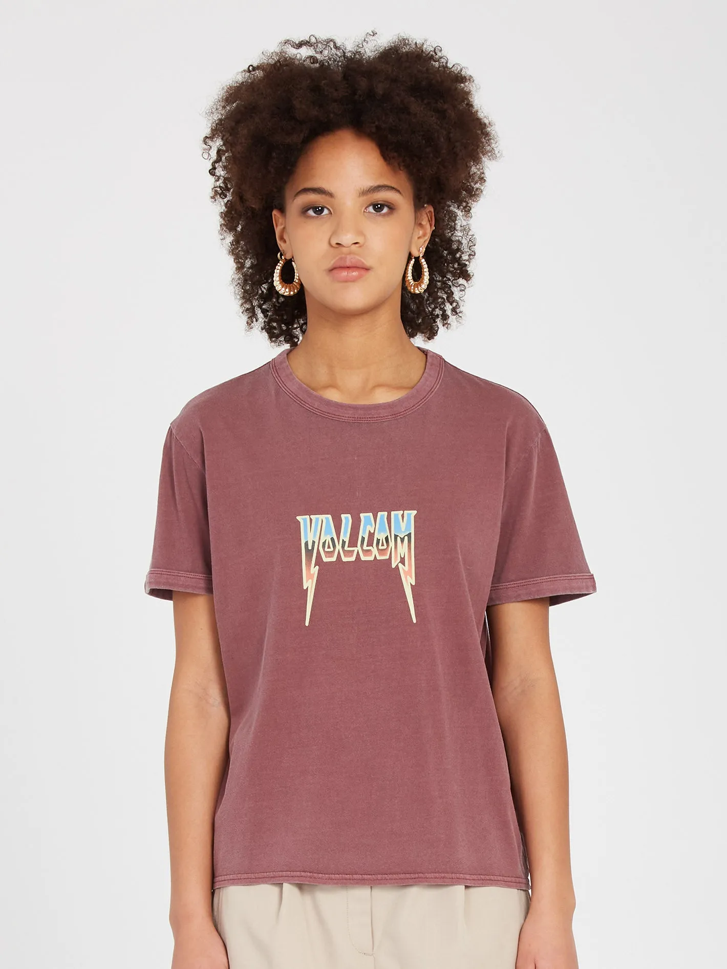 Truly Ringer T-shirt - BURGUNDY