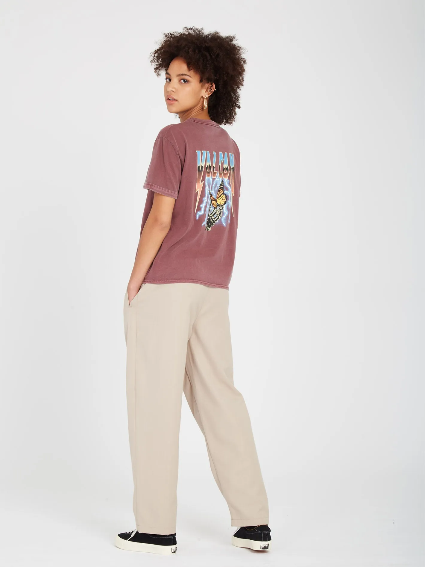 Truly Ringer T-shirt - BURGUNDY