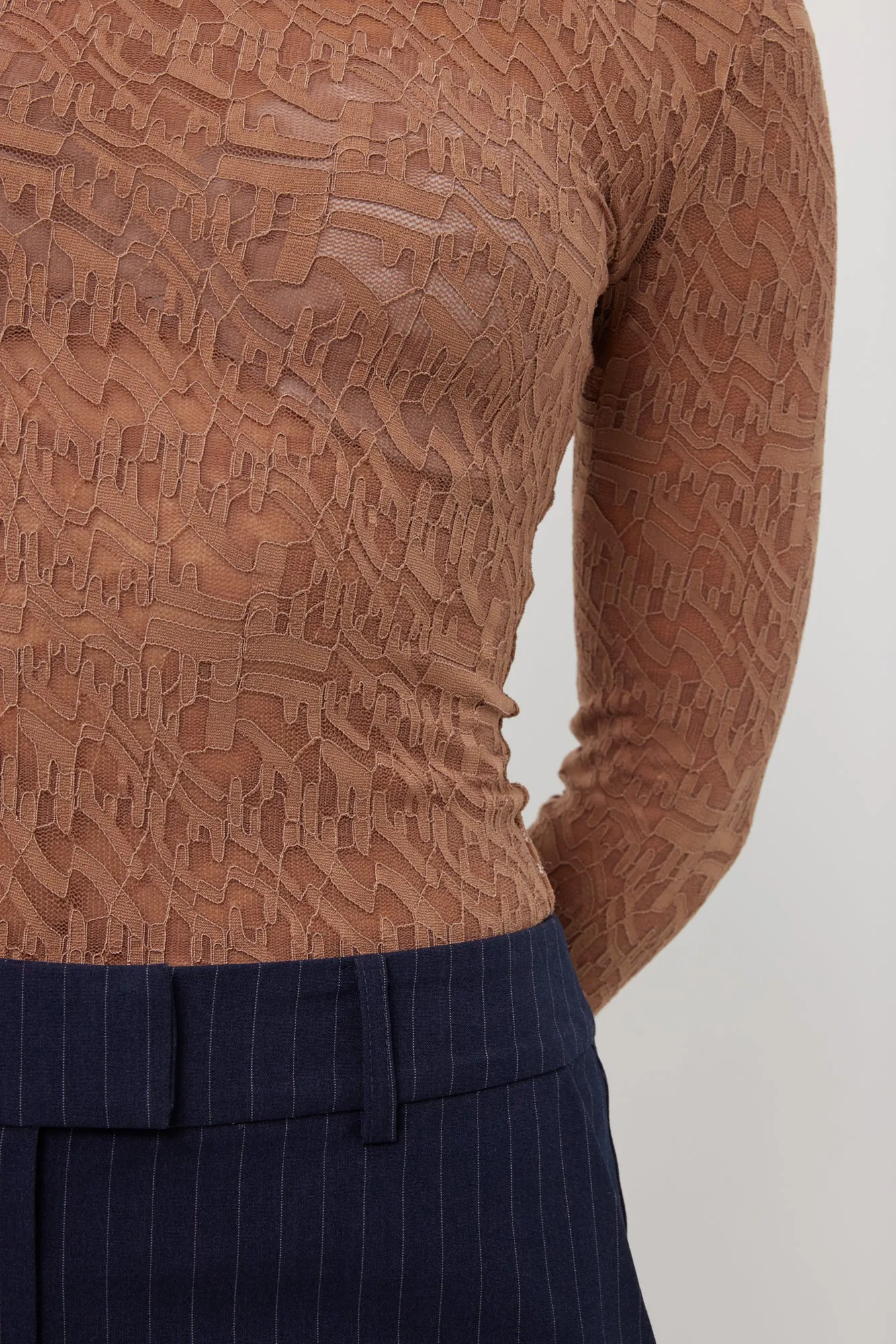 Tuesday Layering Top - Umber Lace