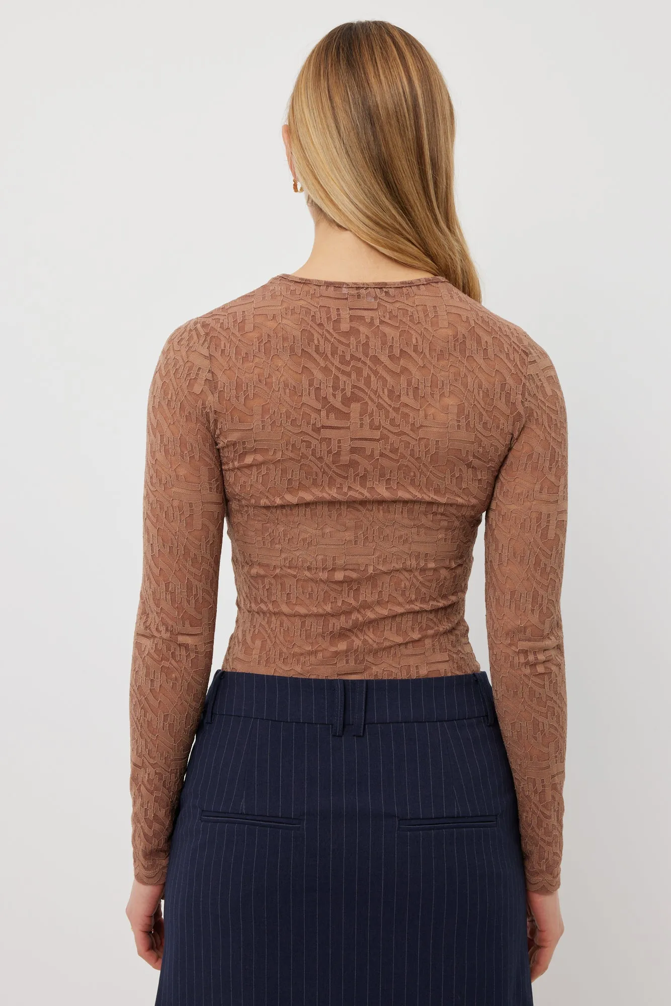 Tuesday Layering Top - Umber Lace