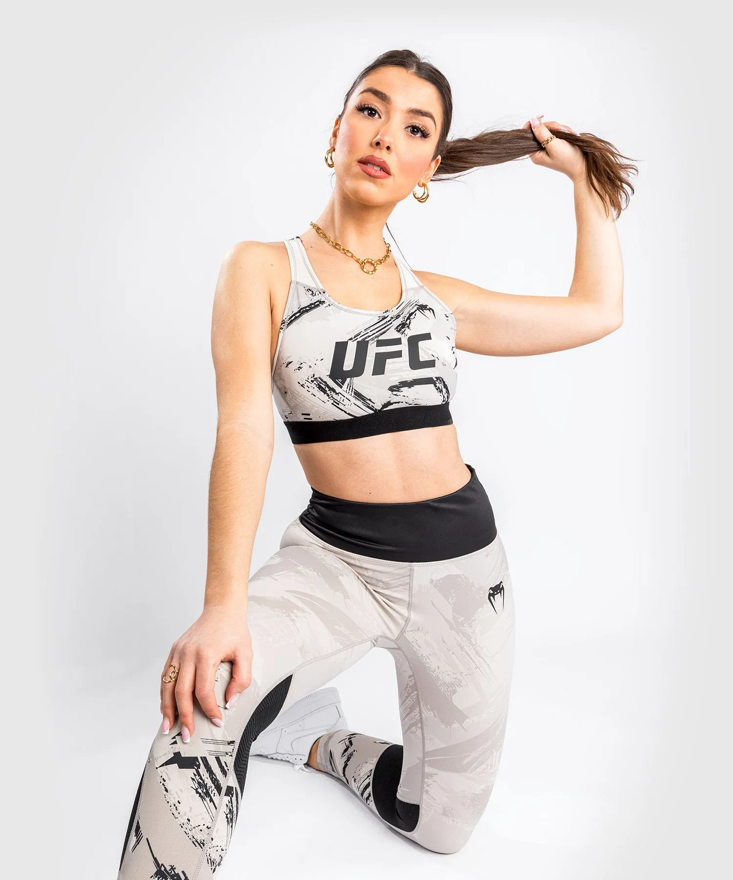 UFC Venum Authentic Vechtweek 2.0 Sport-bh - Lichtbruin
