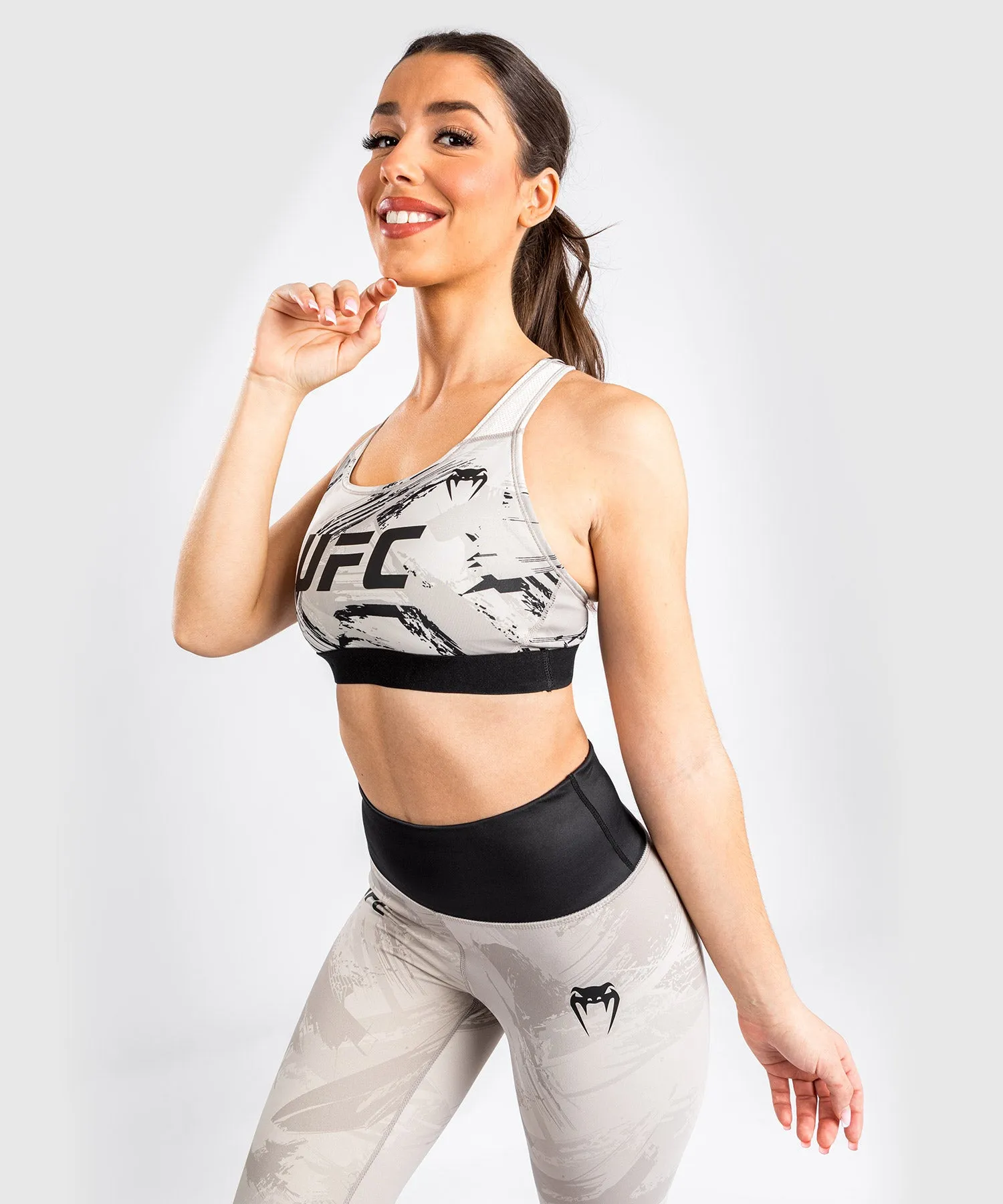 UFC Venum Authentic Vechtweek 2.0 Sport-bh - Lichtbruin