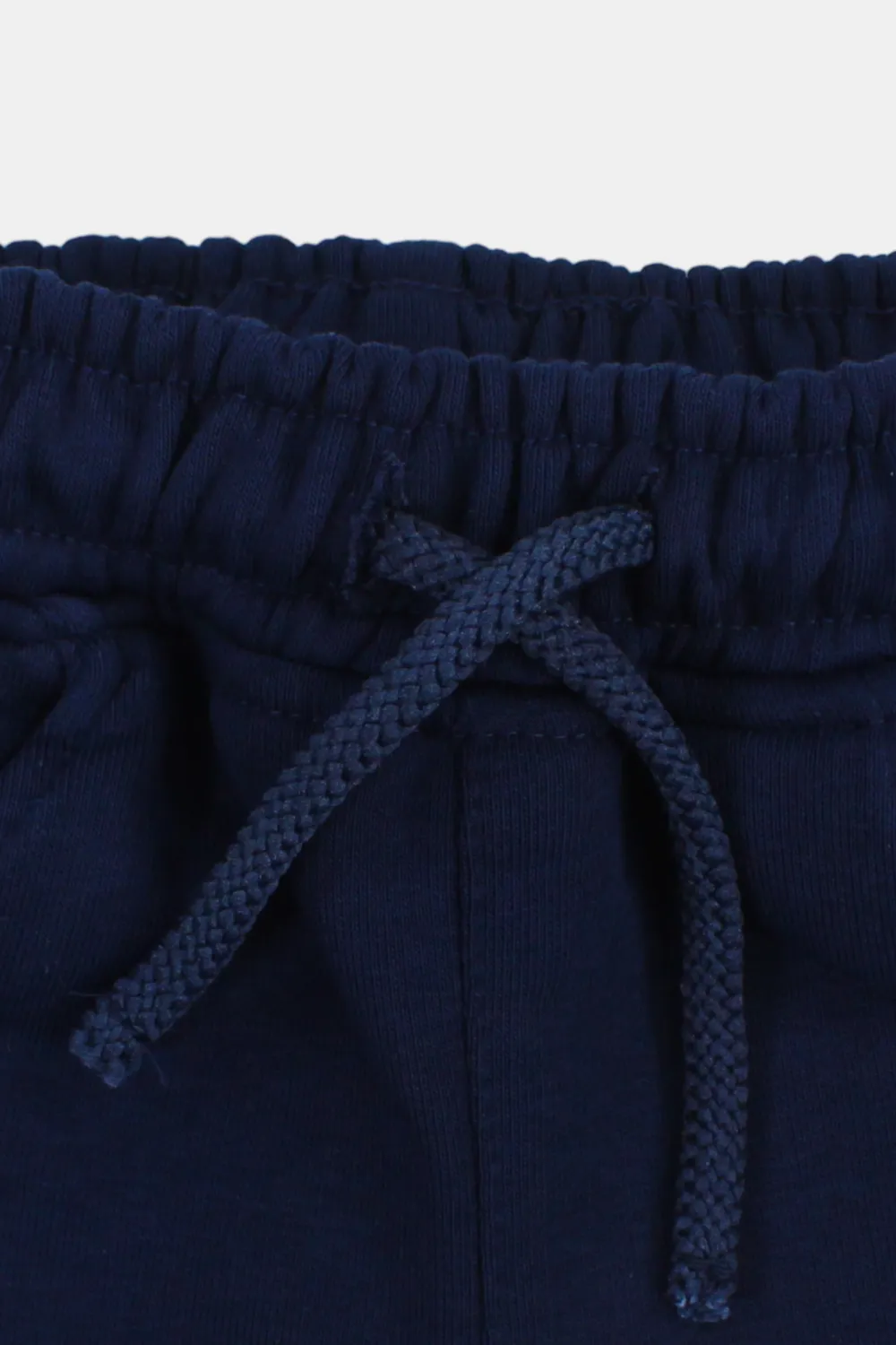 Unisex Baby Navy Cotton Shorts