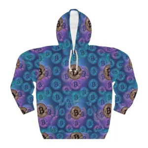 Unisex Pullover Hoodie with Stylish Bitcoin Design