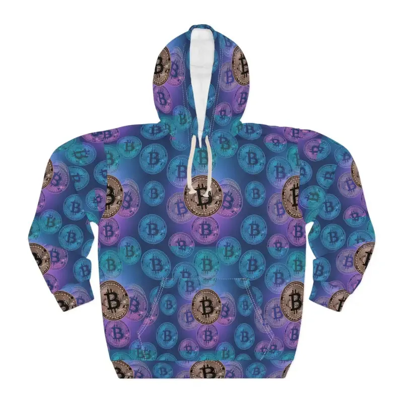 Unisex Pullover Hoodie with Stylish Bitcoin Design