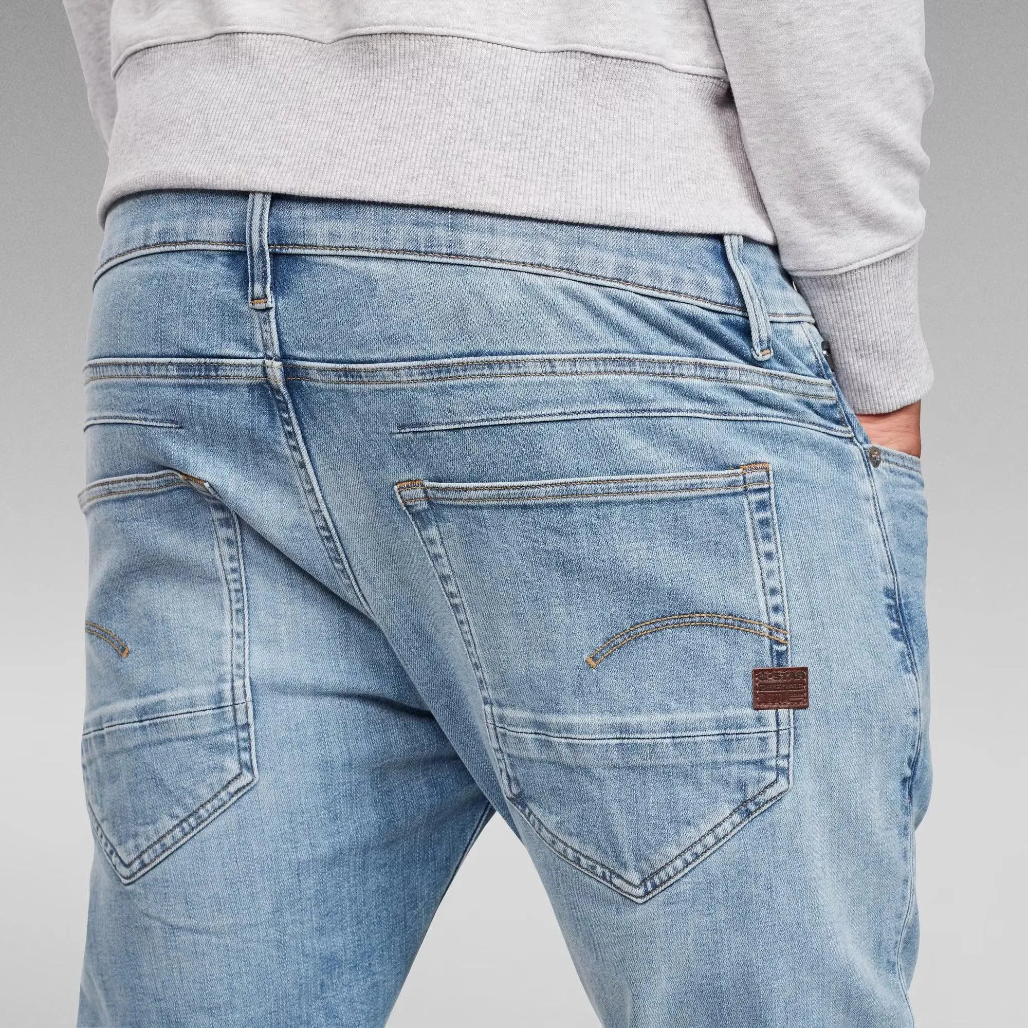 Vaqueros D-Staq 5-Pocket Slim Light Indigo Aged