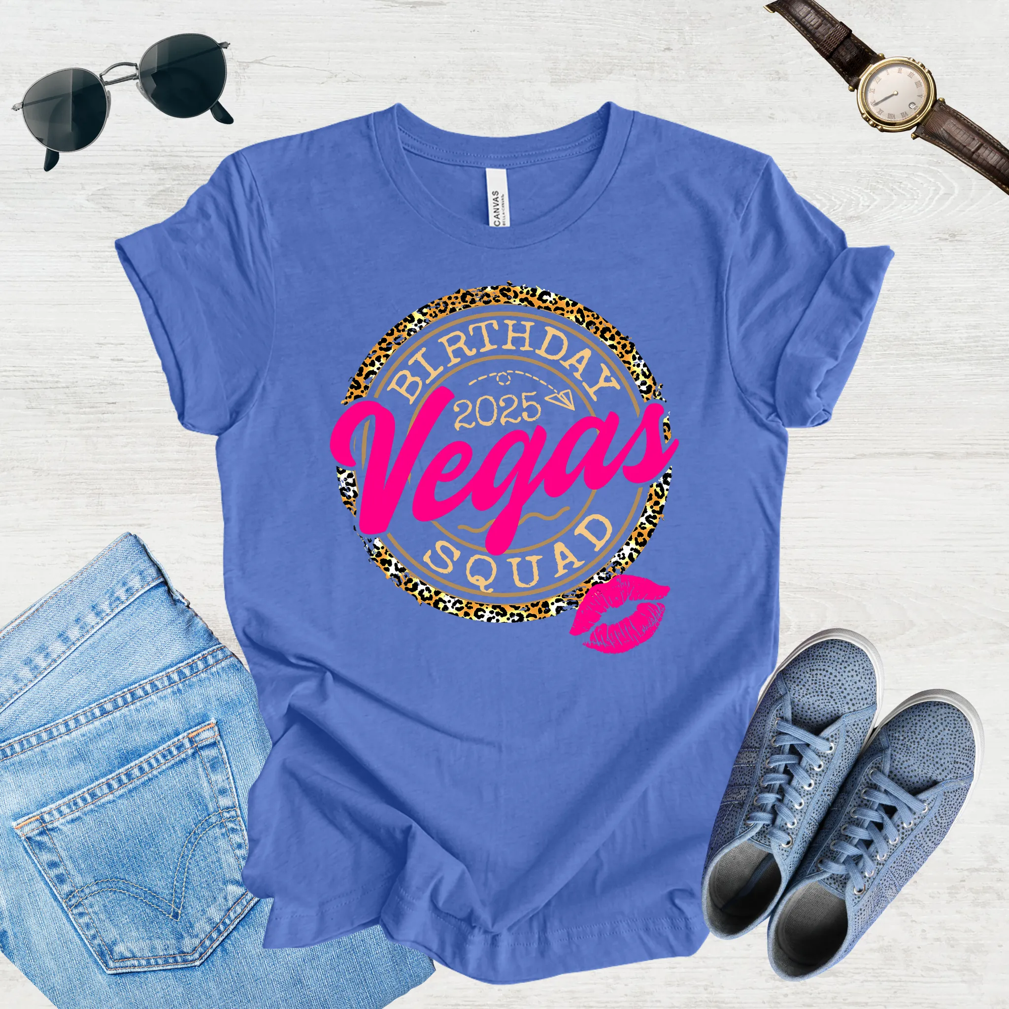 Vegas Birthday Squad 2025 Tee