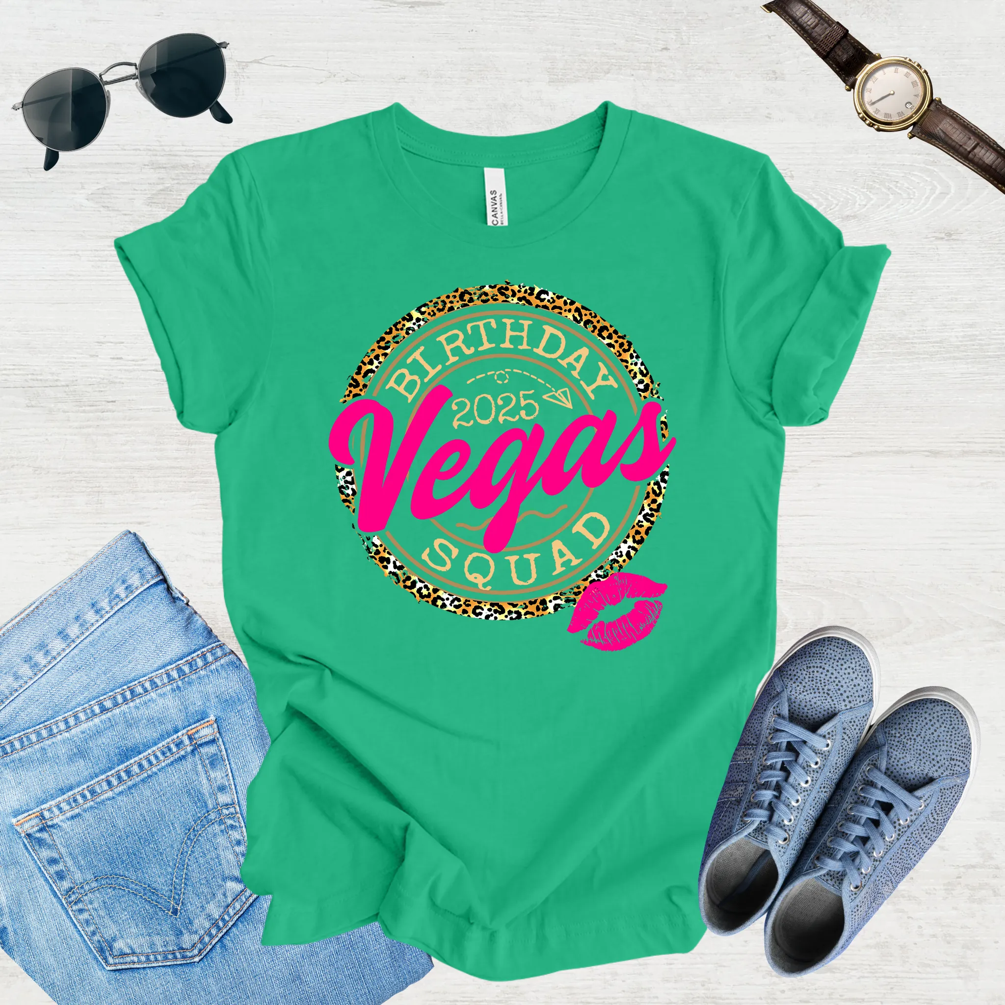 Vegas Birthday Squad 2025 Tee